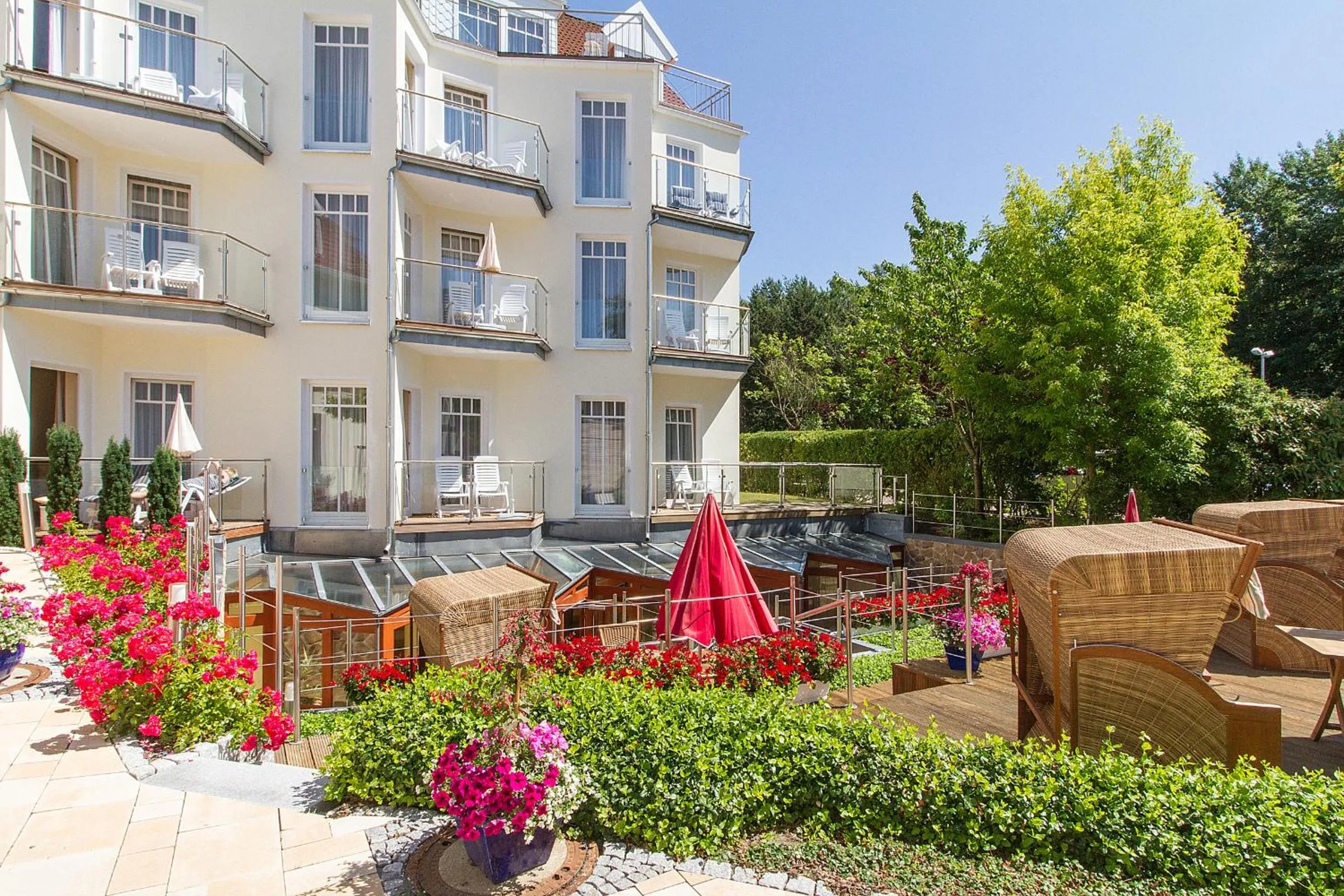 Inner courtyard view in HOTEL am STRAND
