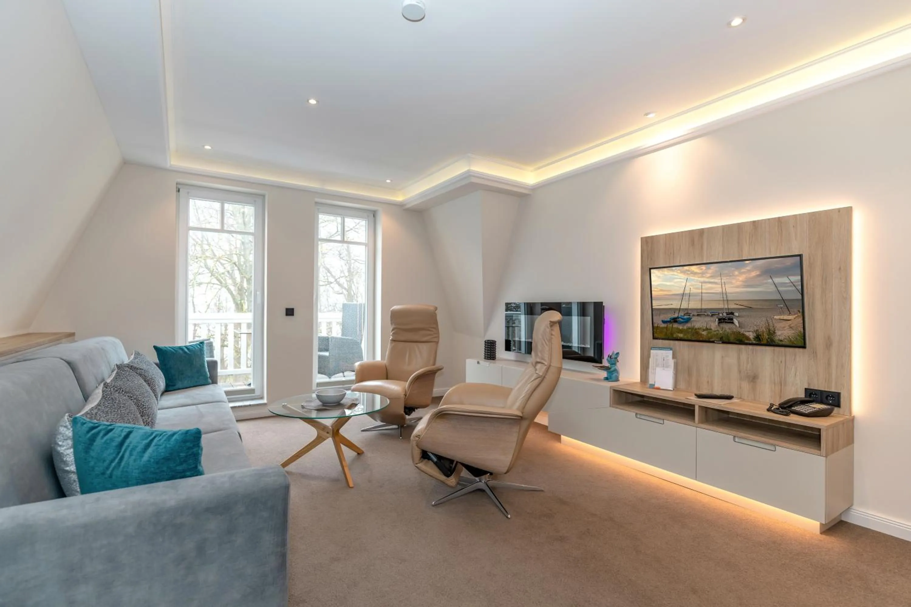 Living room in HOTEL am STRAND