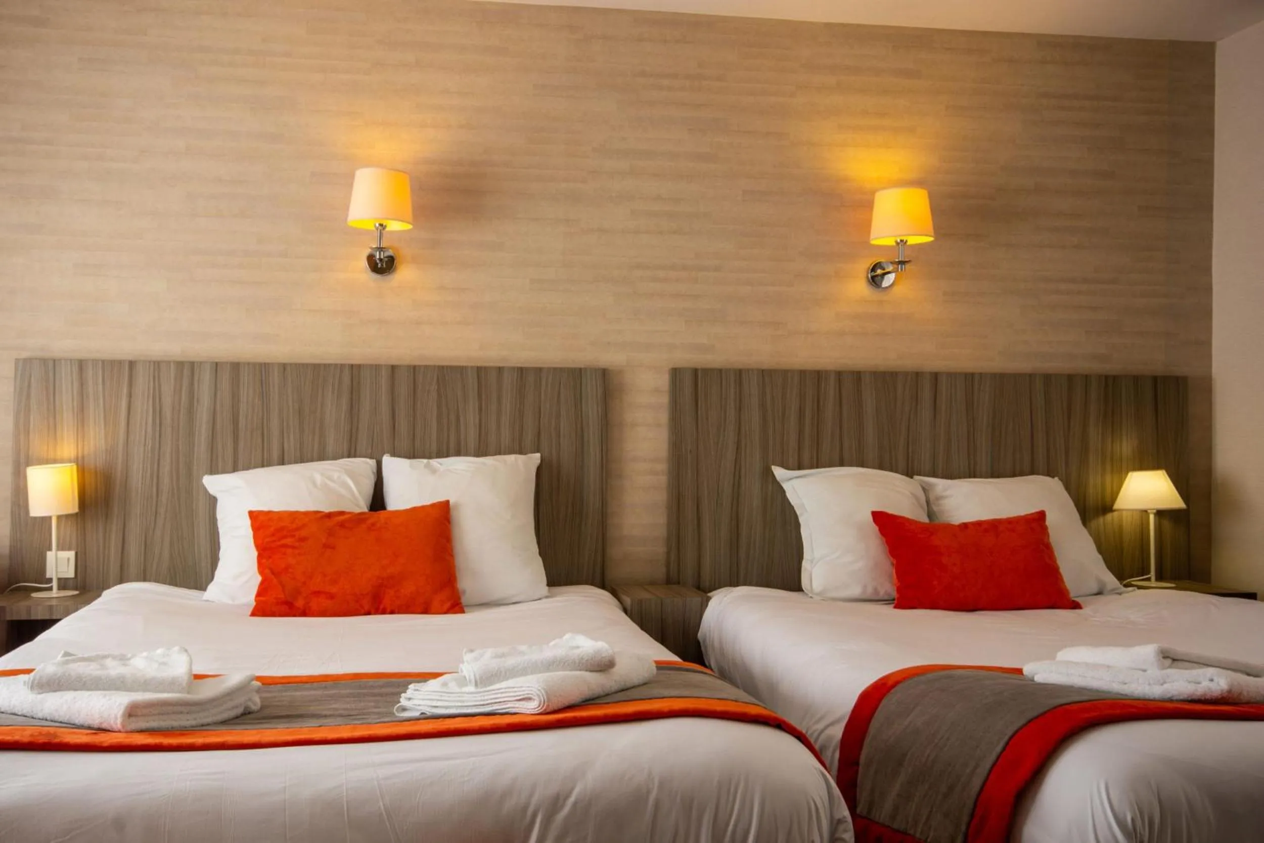 Bed in Hotel de la Gare Troyes Centre