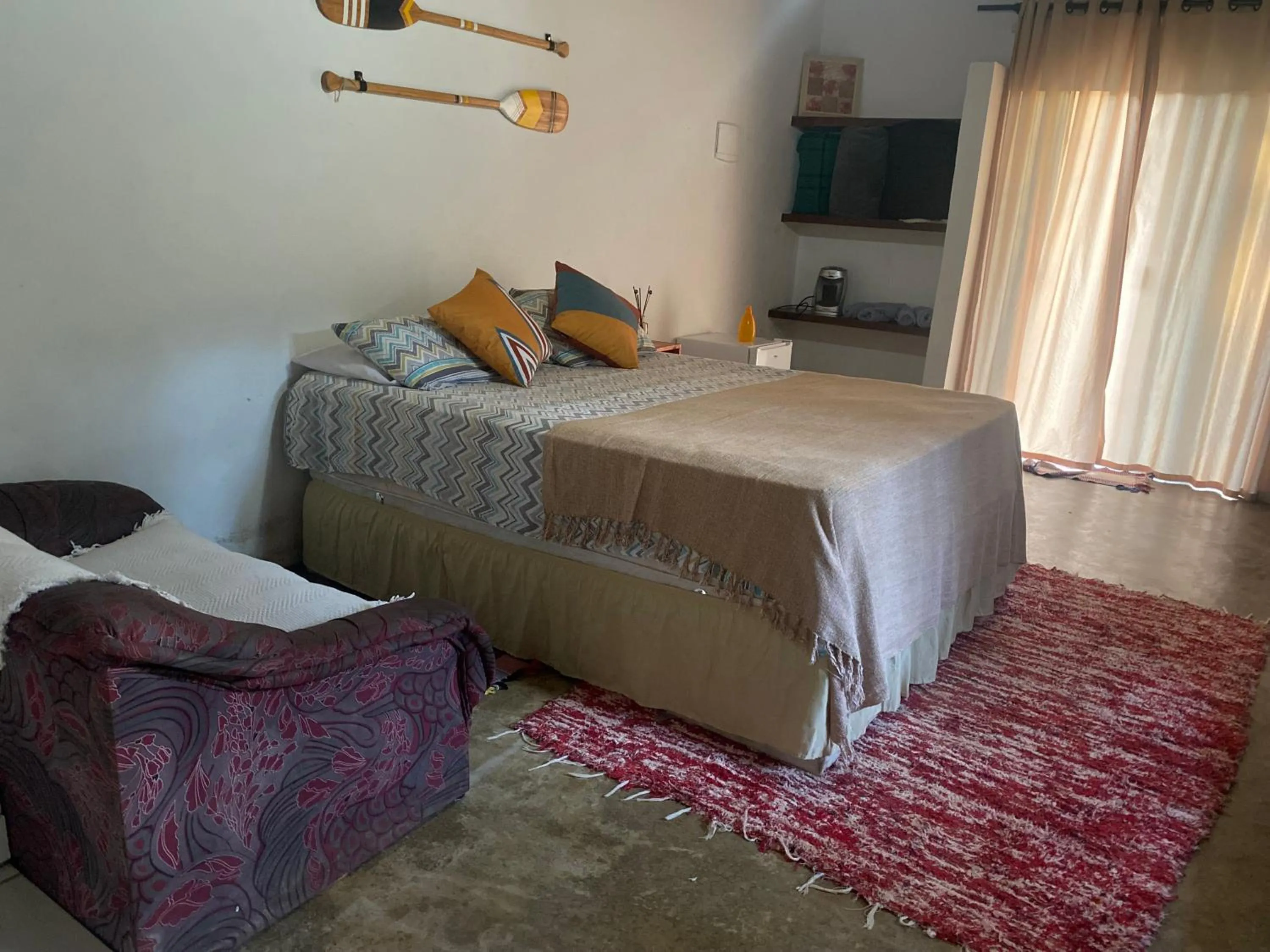 Bed in Pousada Chalés da Lua