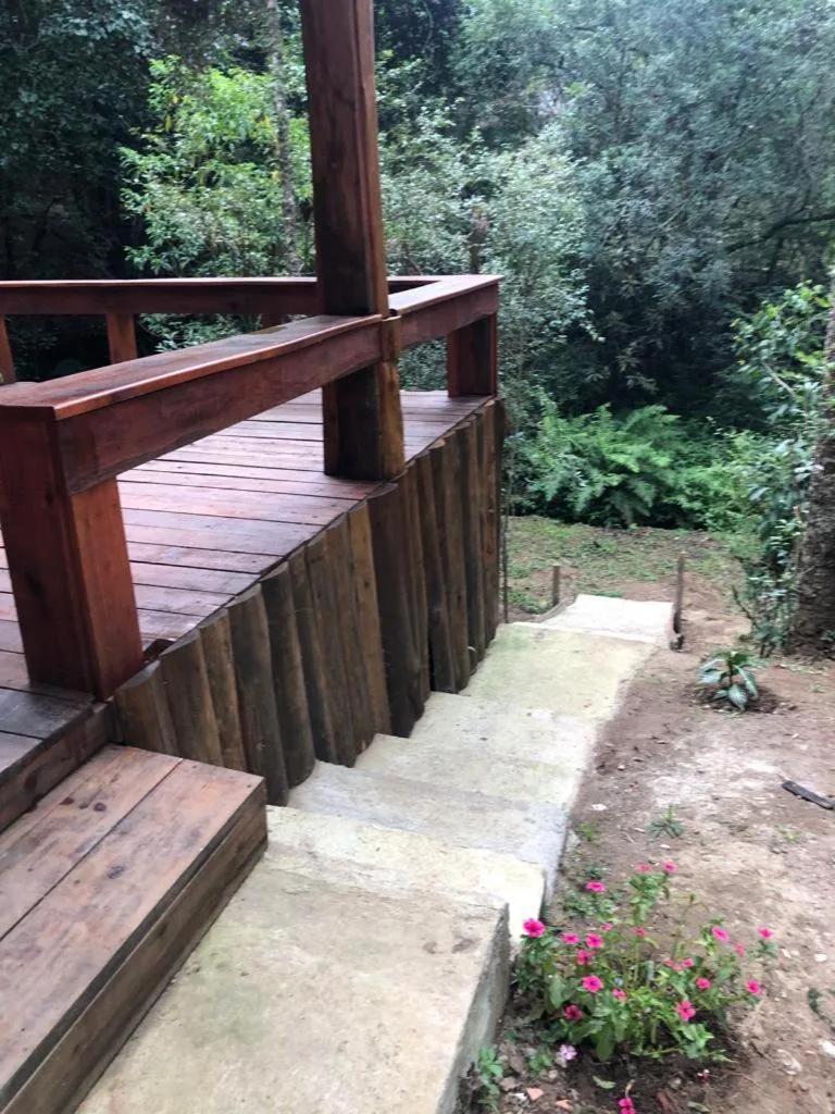 Patio in Pousada Chalés da Lua