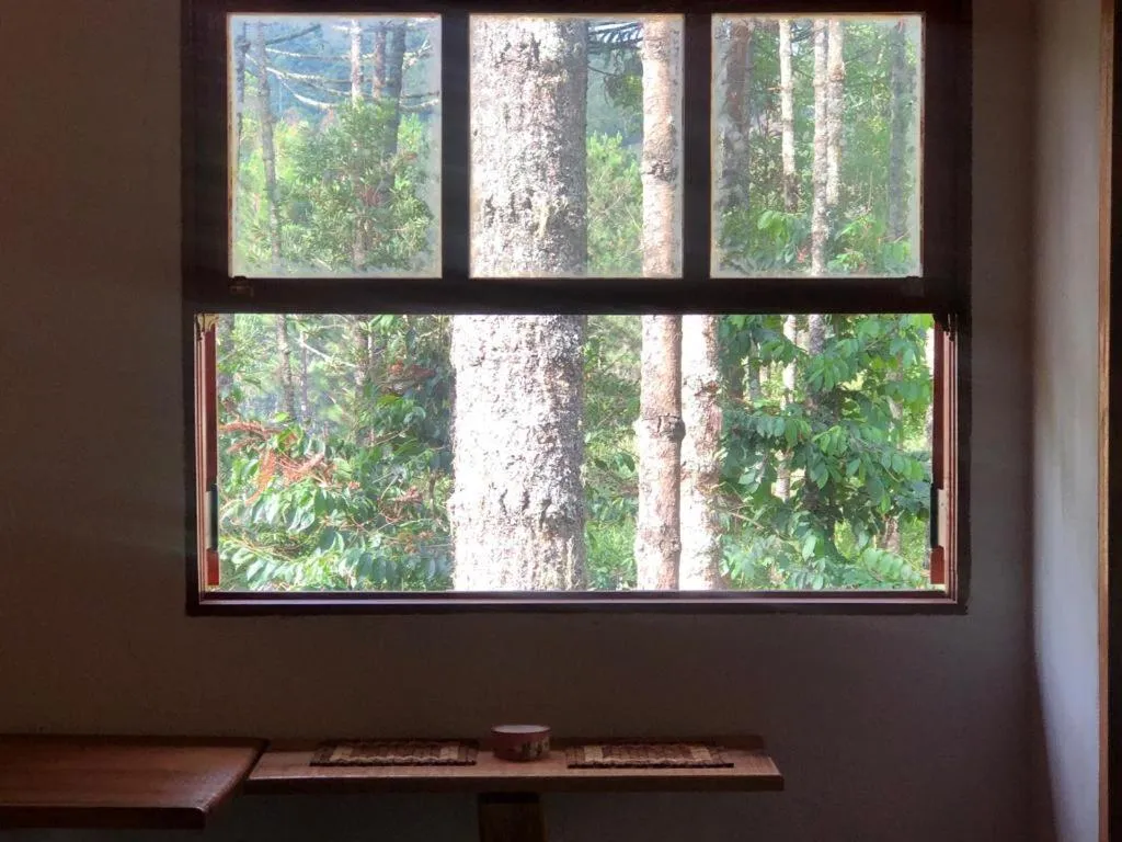 Garden view in Pousada Chalés da Lua