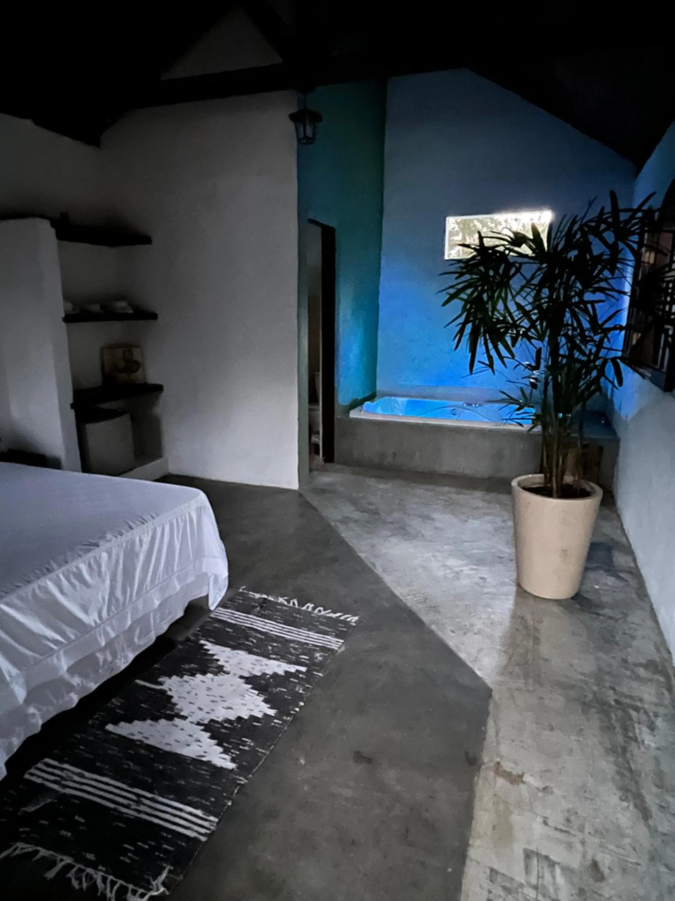 Bed in Pousada Chalés da Lua