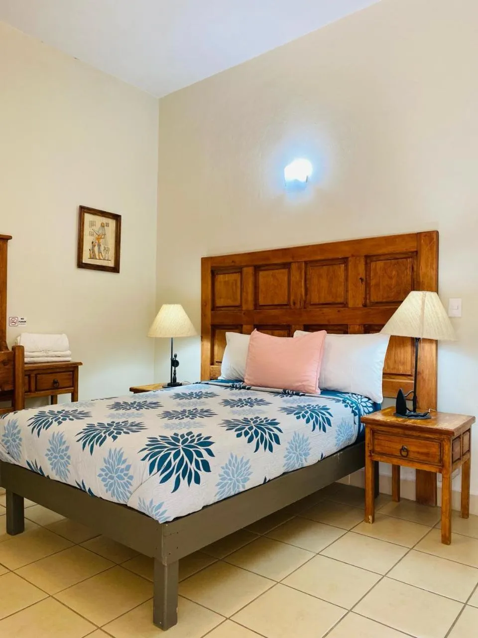 Bed in Hotel Doña Chela En Calvillo