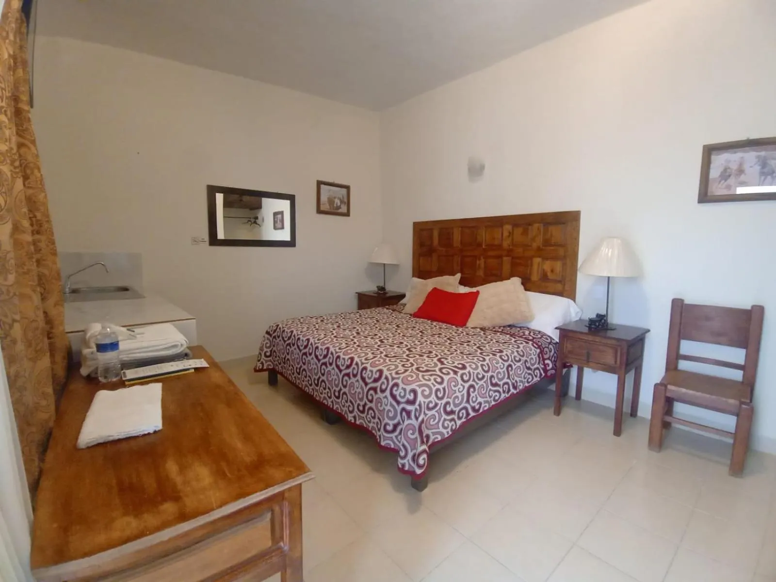 Bed in Hotel Doña Chela En Calvillo