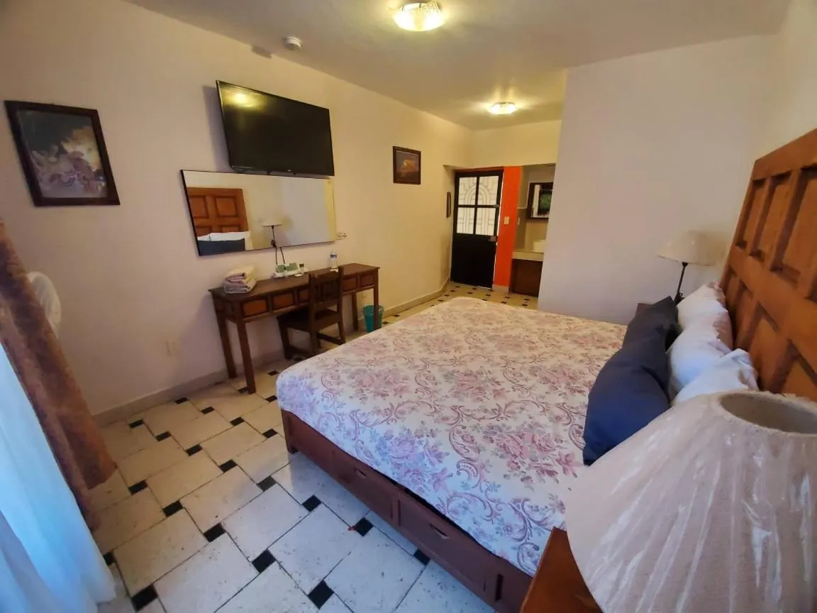 Bed in Hotel Doña Chela En Calvillo