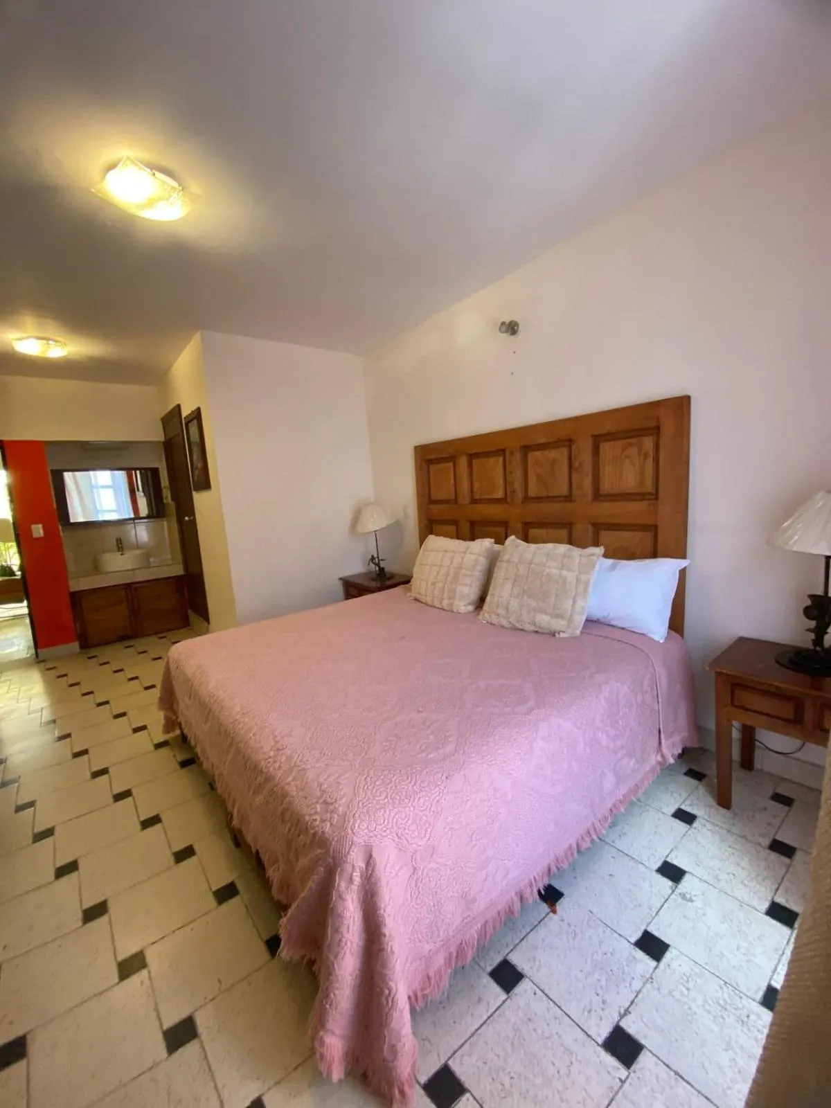 Bed in Hotel Doña Chela En Calvillo