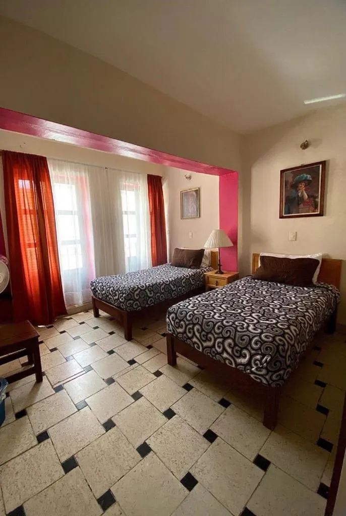 Bed in Hotel Doña Chela En Calvillo