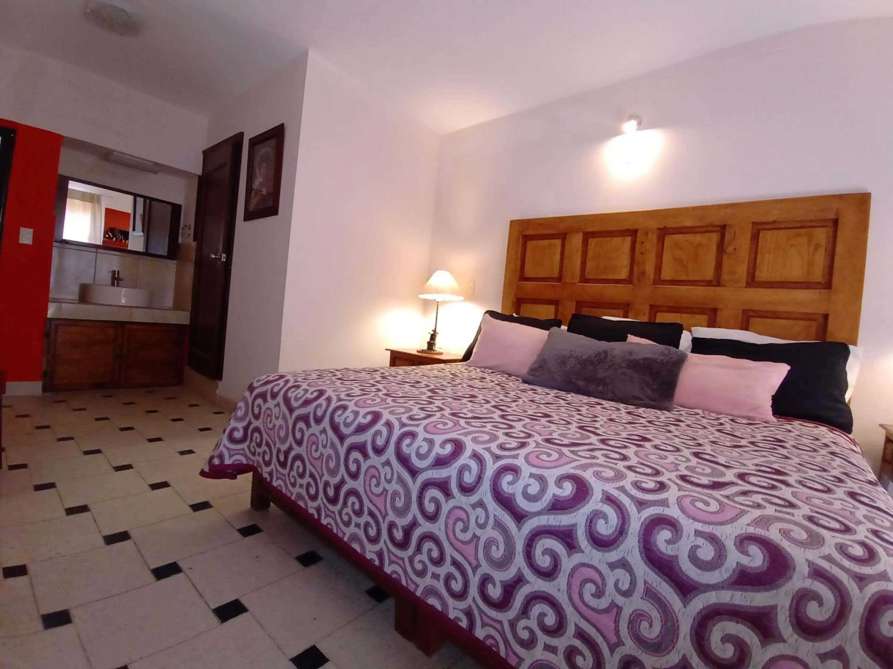 Bed in Hotel Doña Chela En Calvillo