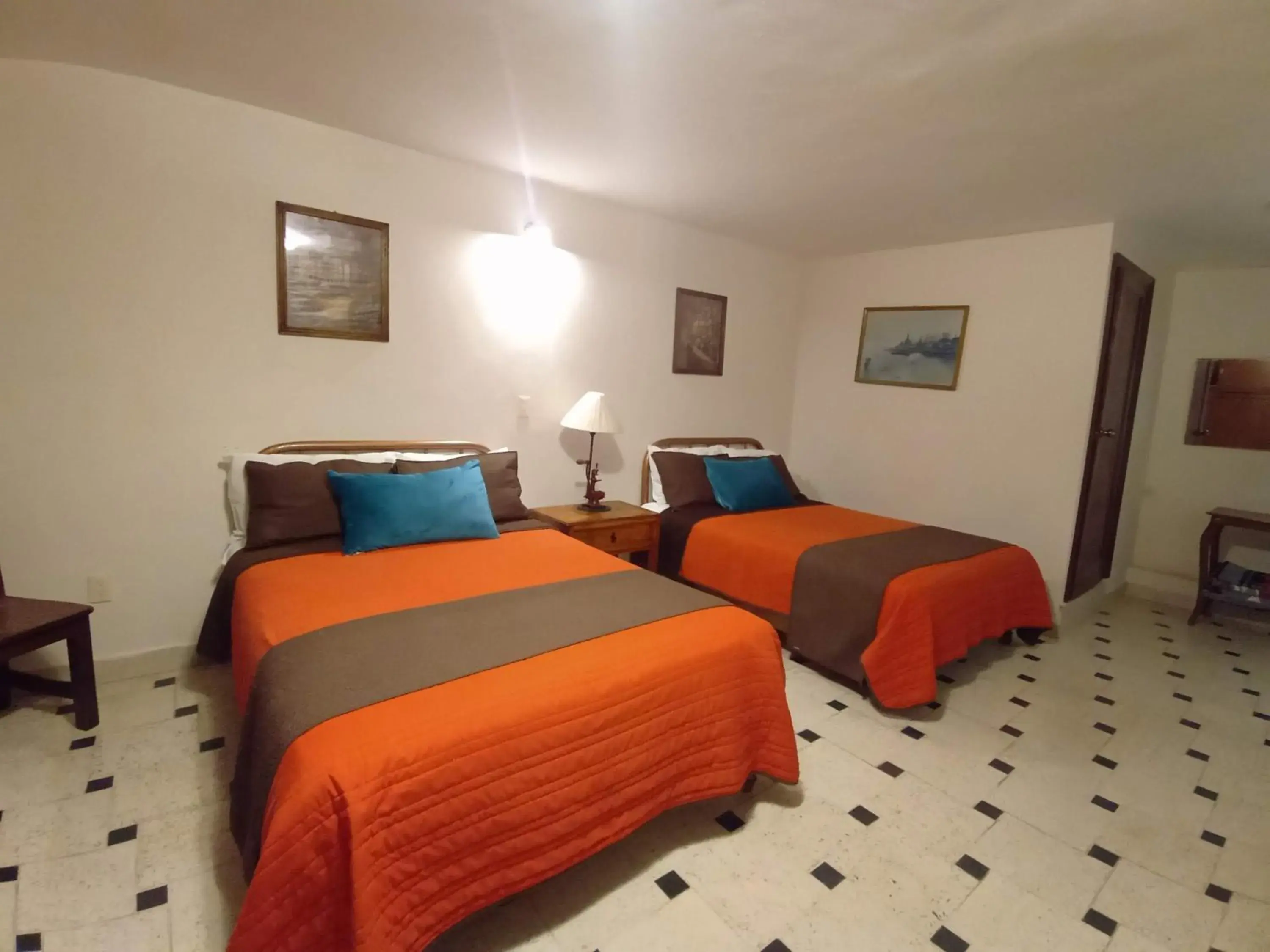 Deluxe Double Room with Two Double Beds in Hotel Doña Chela En Calvillo Deluxe Double Room with Two Double Beds in Hotel Doña Chela En Calvillo