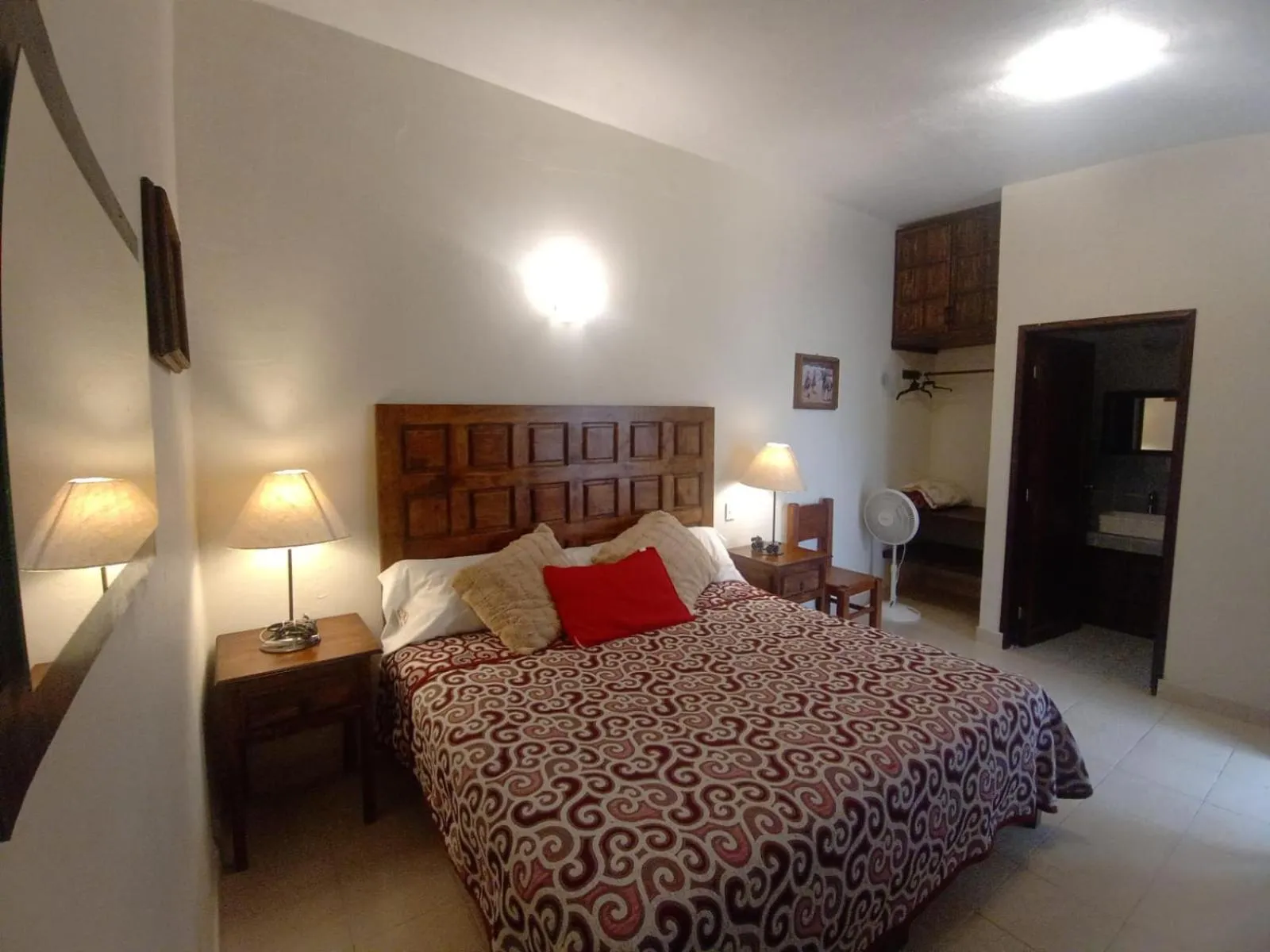 Bed in Hotel Doña Chela En Calvillo