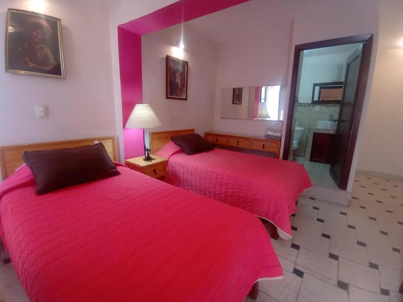 Bed in Hotel Doña Chela En Calvillo