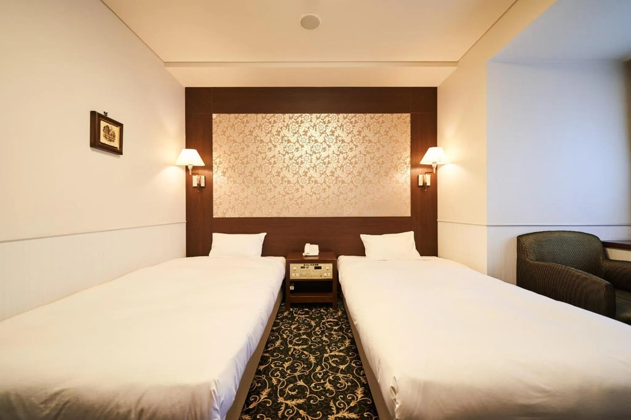 Bed in Hotel Global View Kushiro