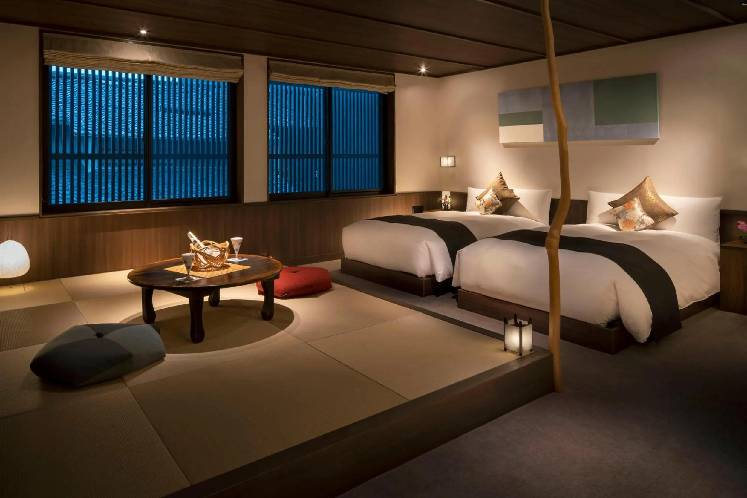 Photo of the whole room, Bed in THE JUNEI HOTEL Kyoto Imperial Palace West
