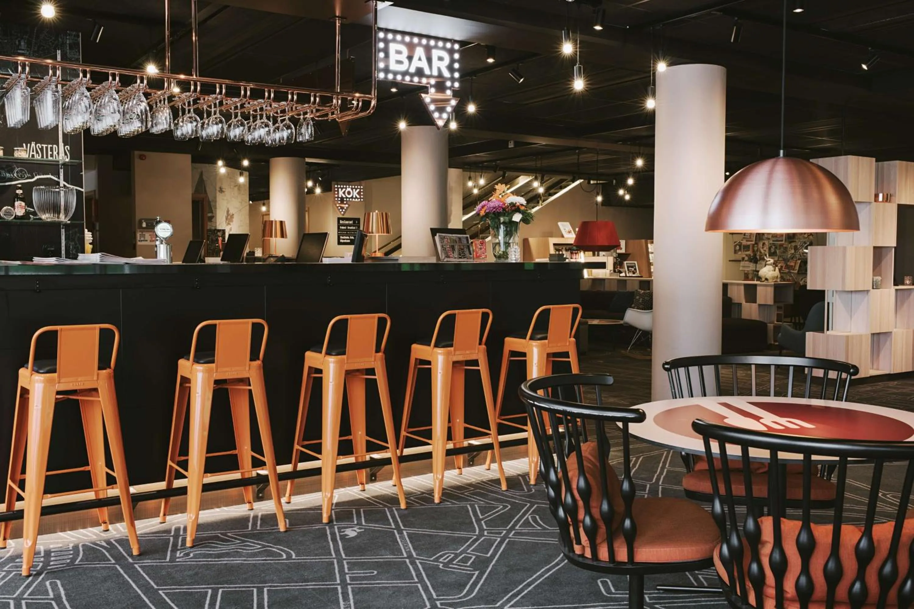 Lobby or reception in Scandic Järva Krog