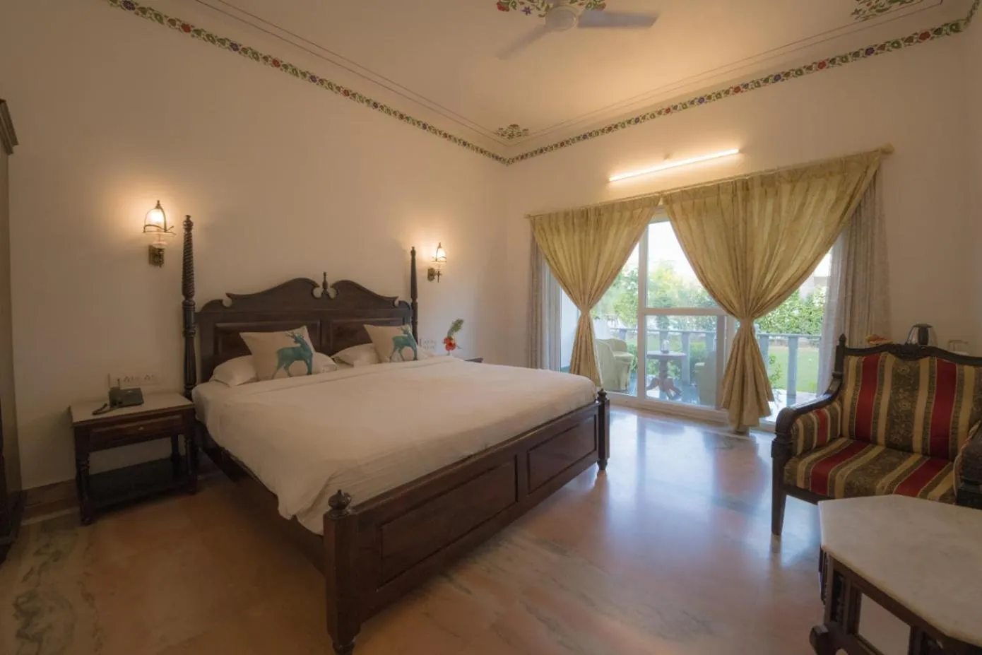 Bed in Ranakpur Safari Resort