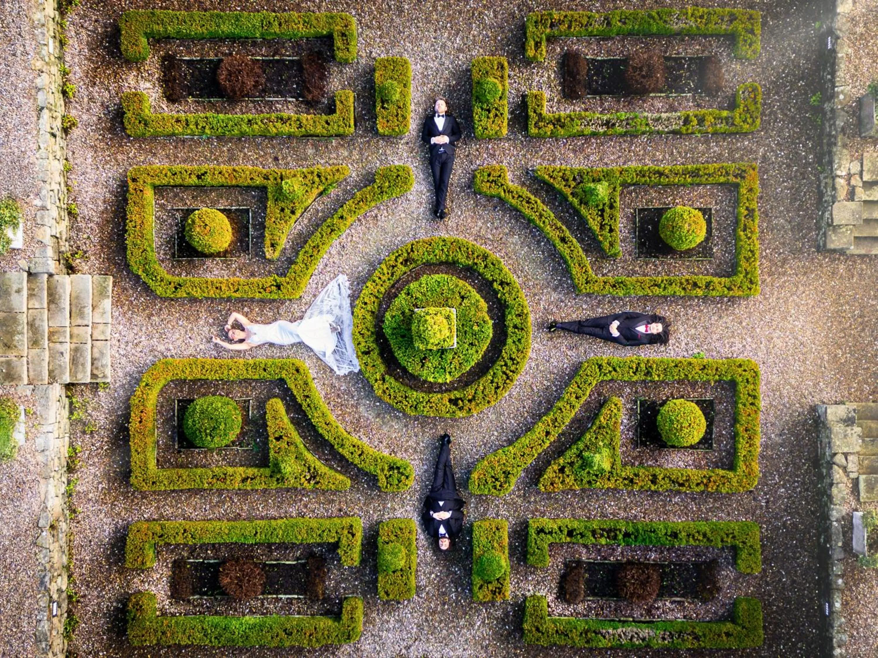 Bird's eye view in Holdsworth House Hotel