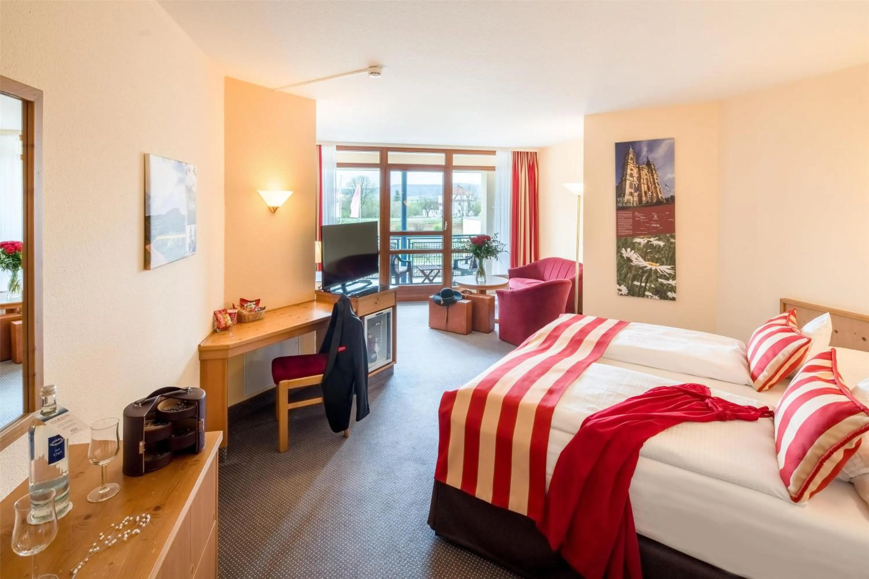 Bedroom, Bed in Best Western Plus Kurhotel an der Obermaintherme