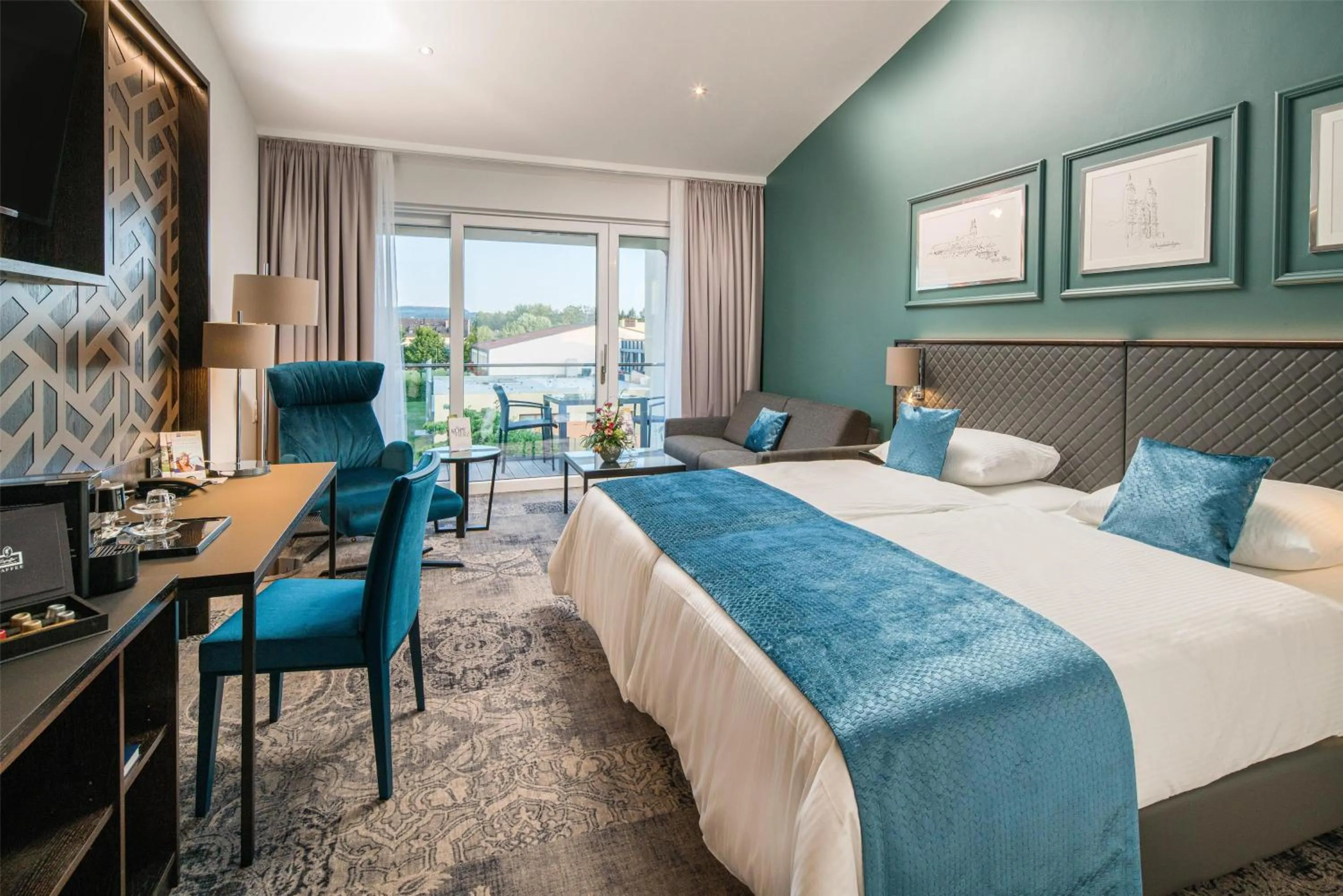 Bedroom, Bed in Best Western Plus Kurhotel an der Obermaintherme