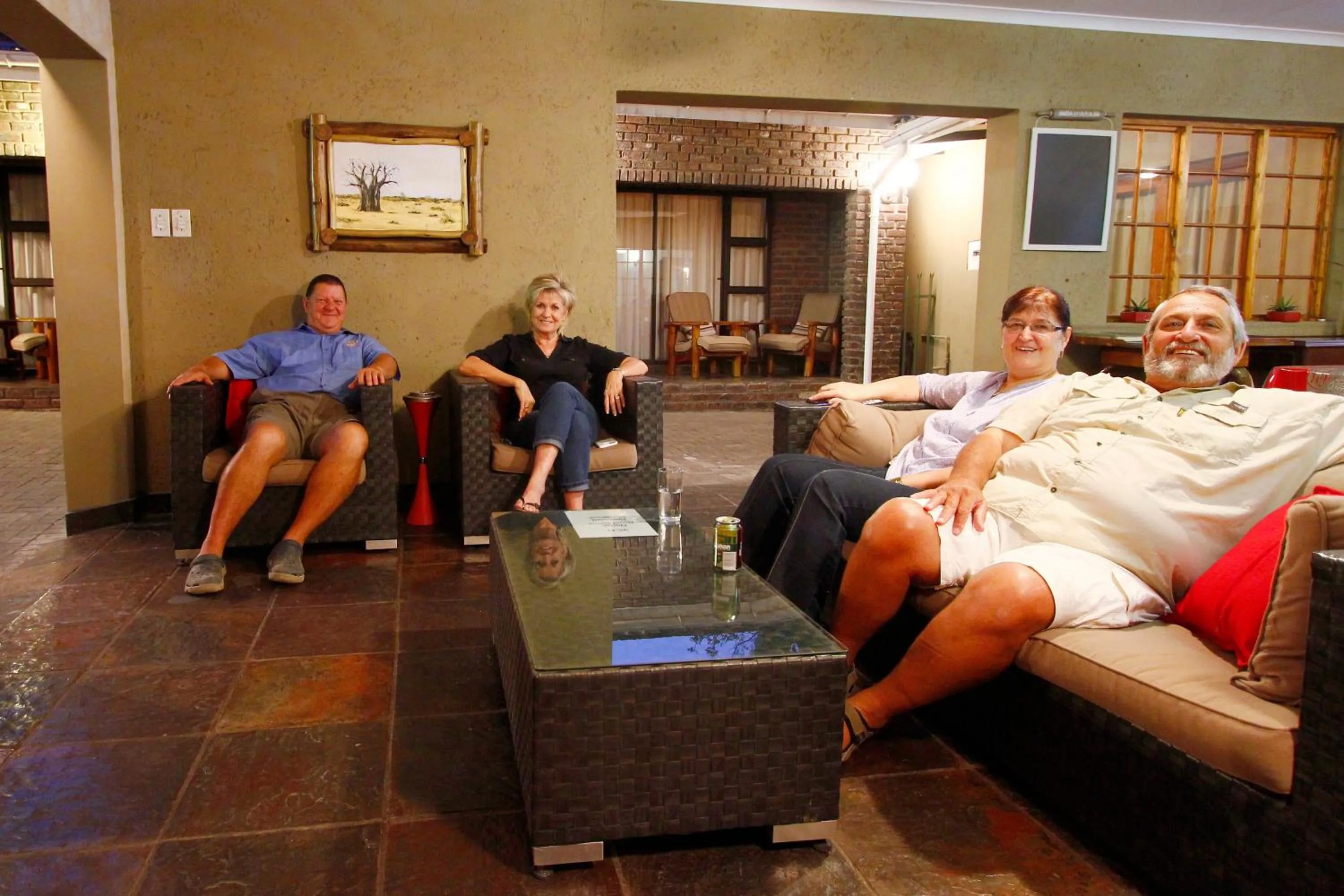 group of guests in Royal Game Guest House