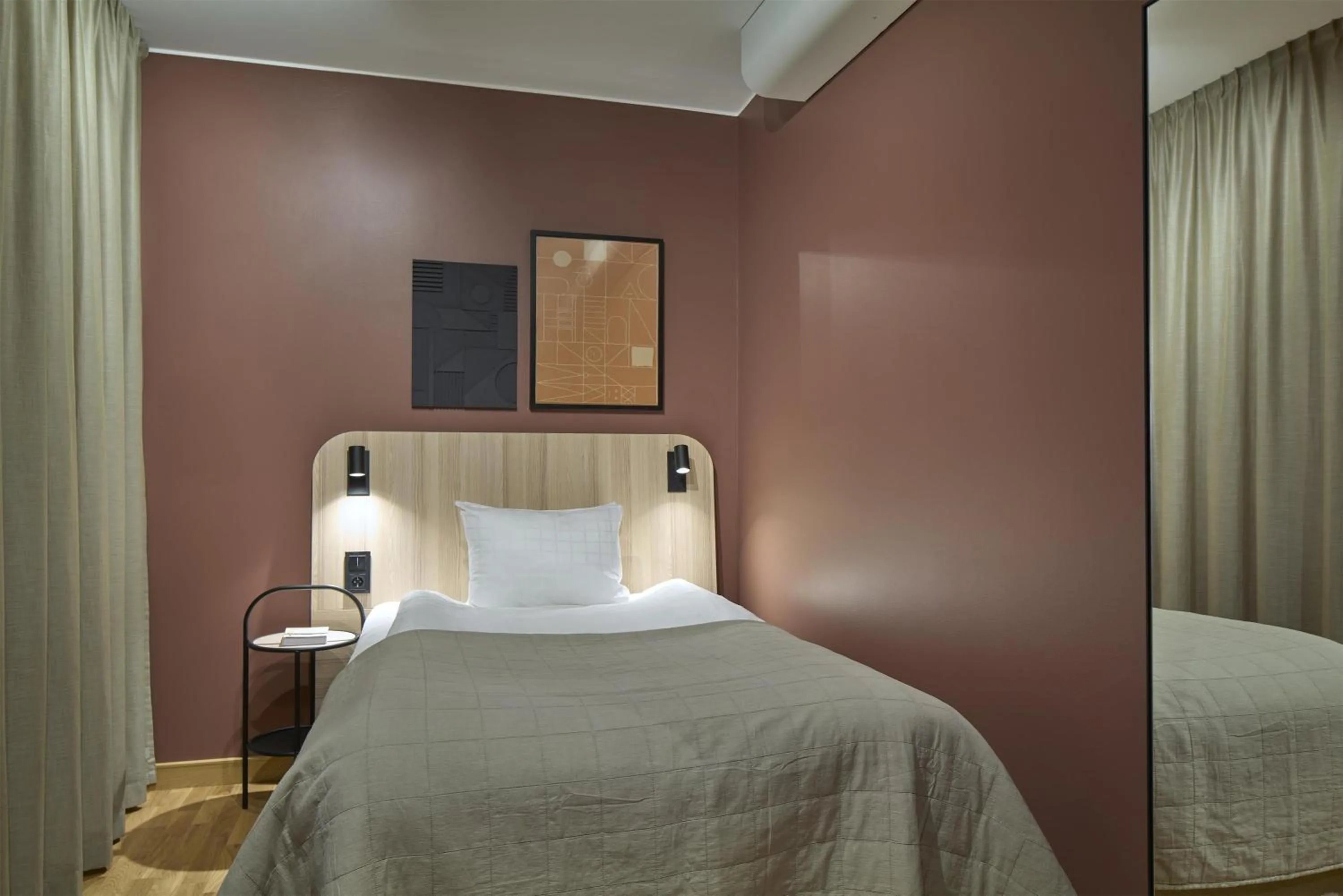 Bedroom, Bed in Scandic Malmen