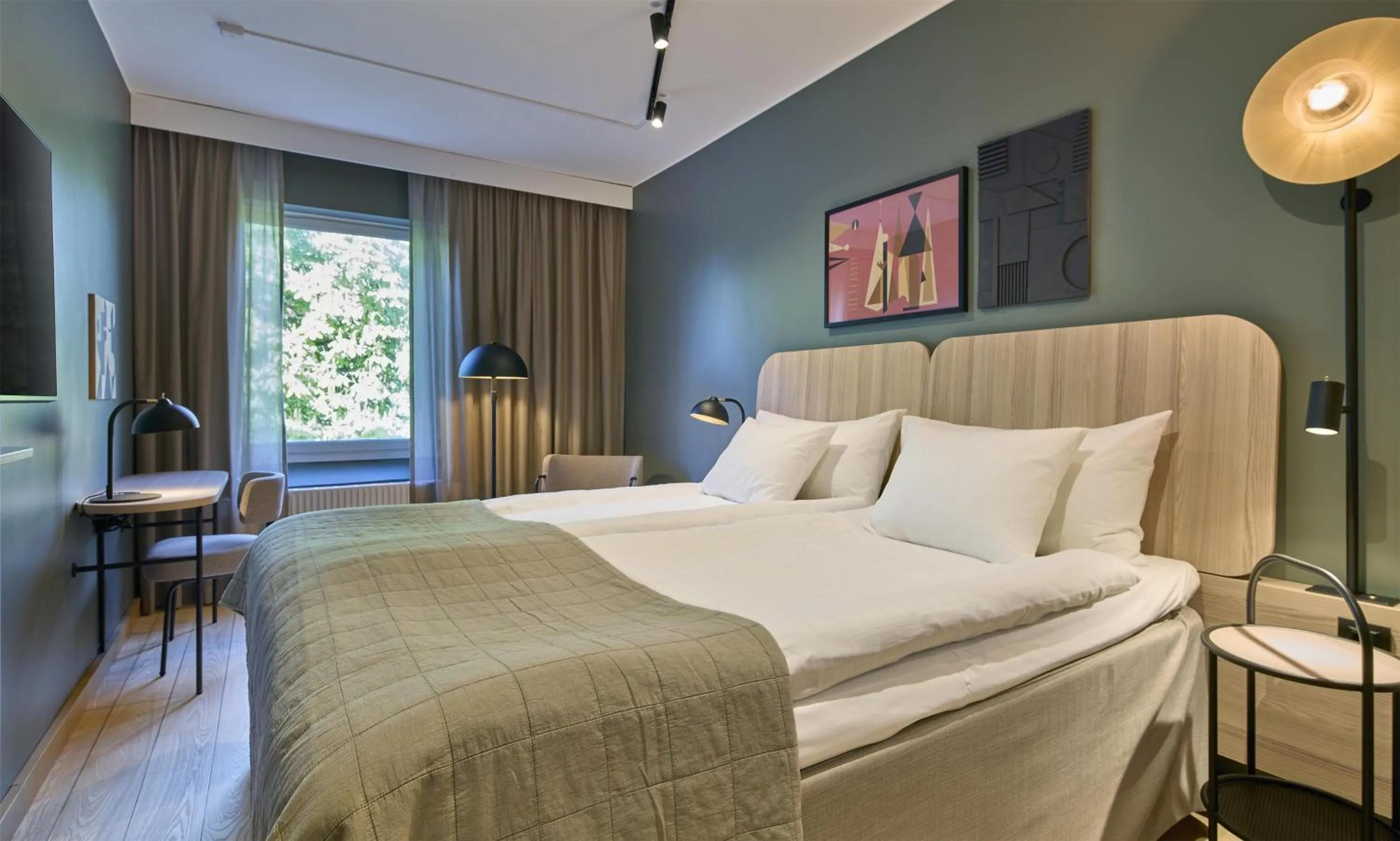 Bedroom, Bed in Scandic Malmen