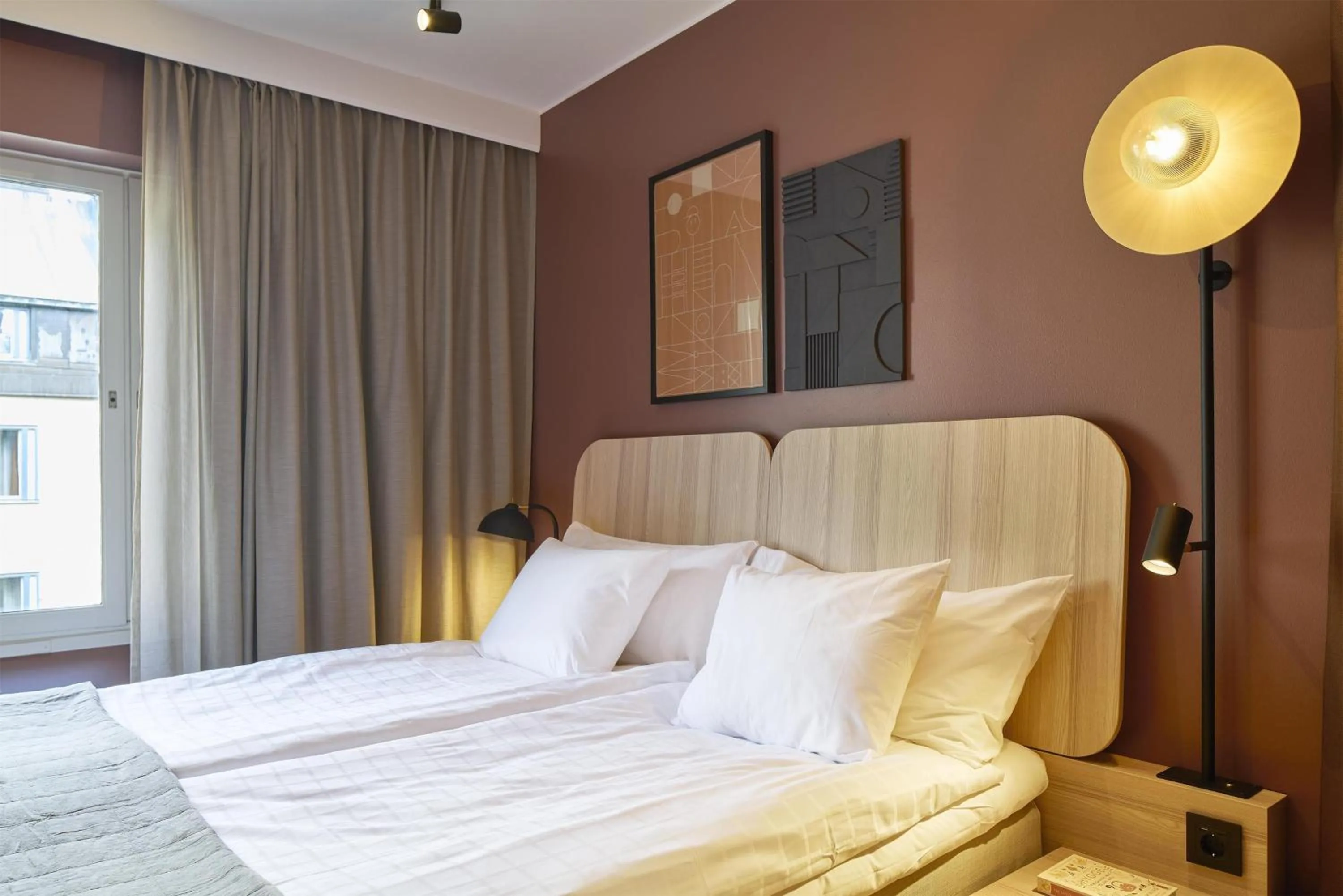 Bedroom, Bed in Scandic Malmen