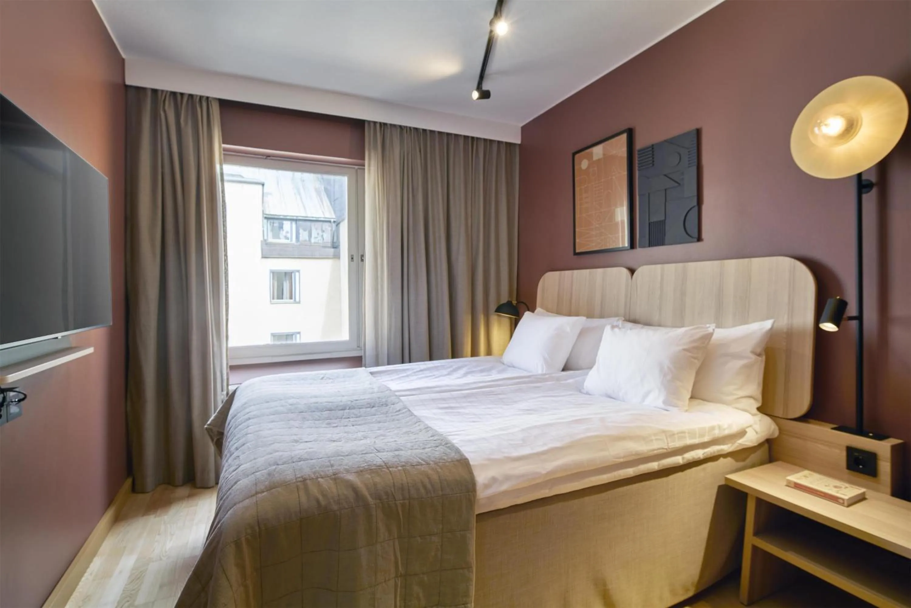 Bedroom, Bed in Scandic Malmen