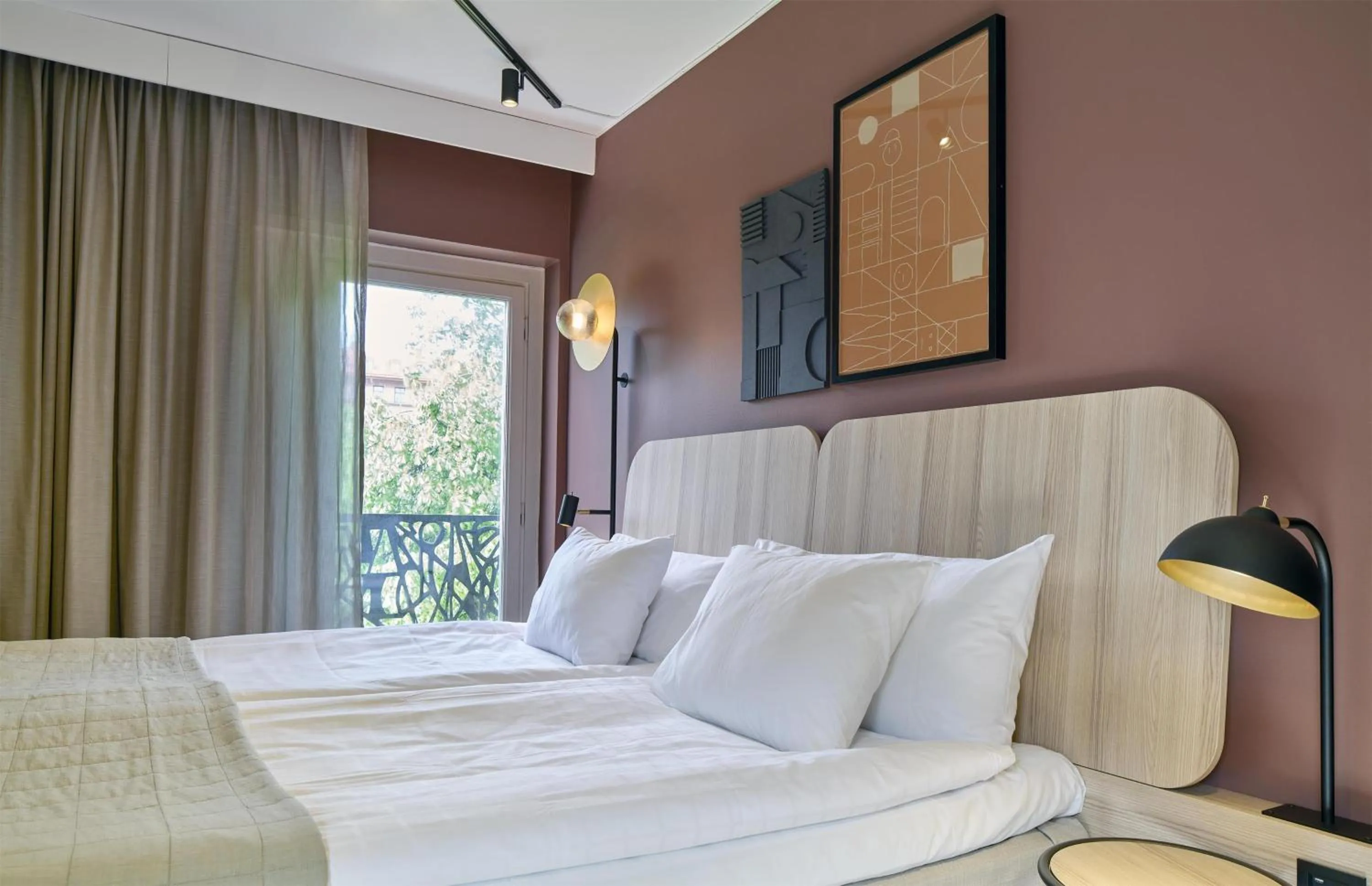 Bedroom, Bed in Scandic Malmen