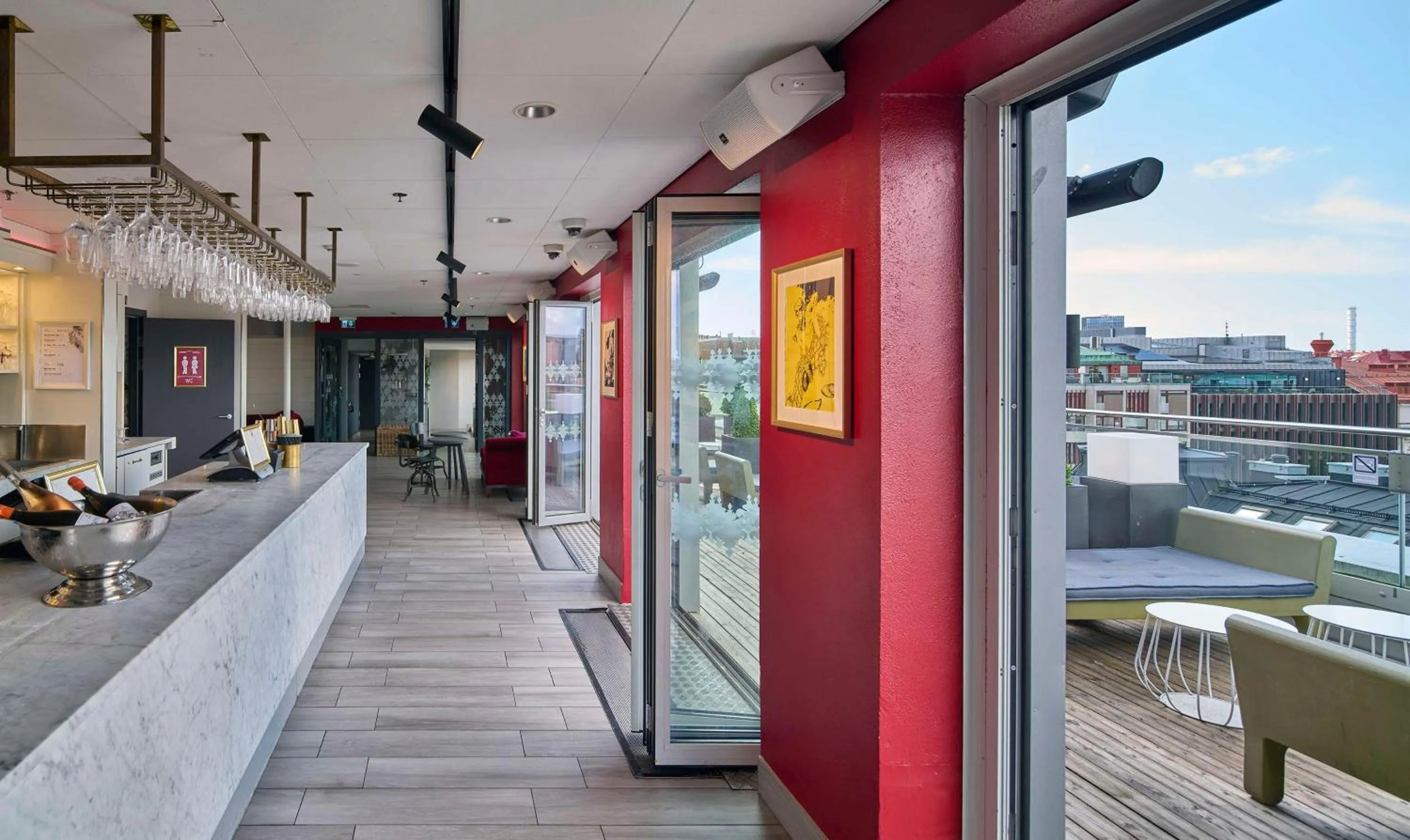 Lounge or bar in Scandic Rubinen