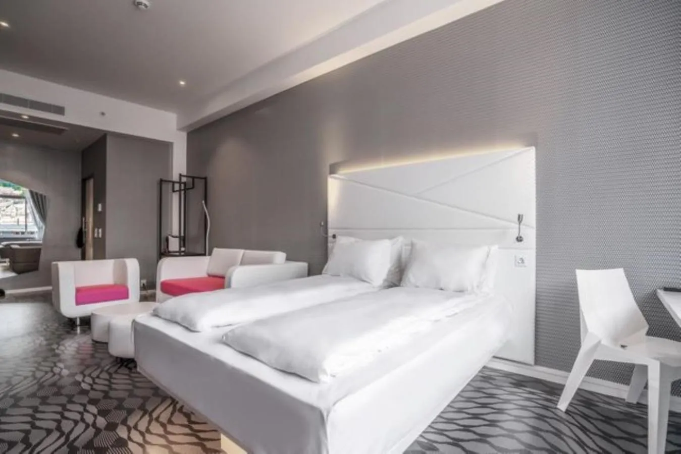 Bed in Magic Hotel & Apartments Kløverhuset