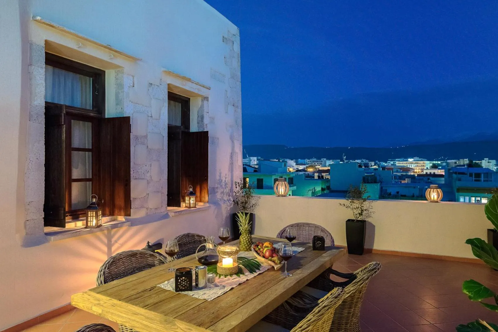 Patio in Lithinon Luxury Suites with Free Parking