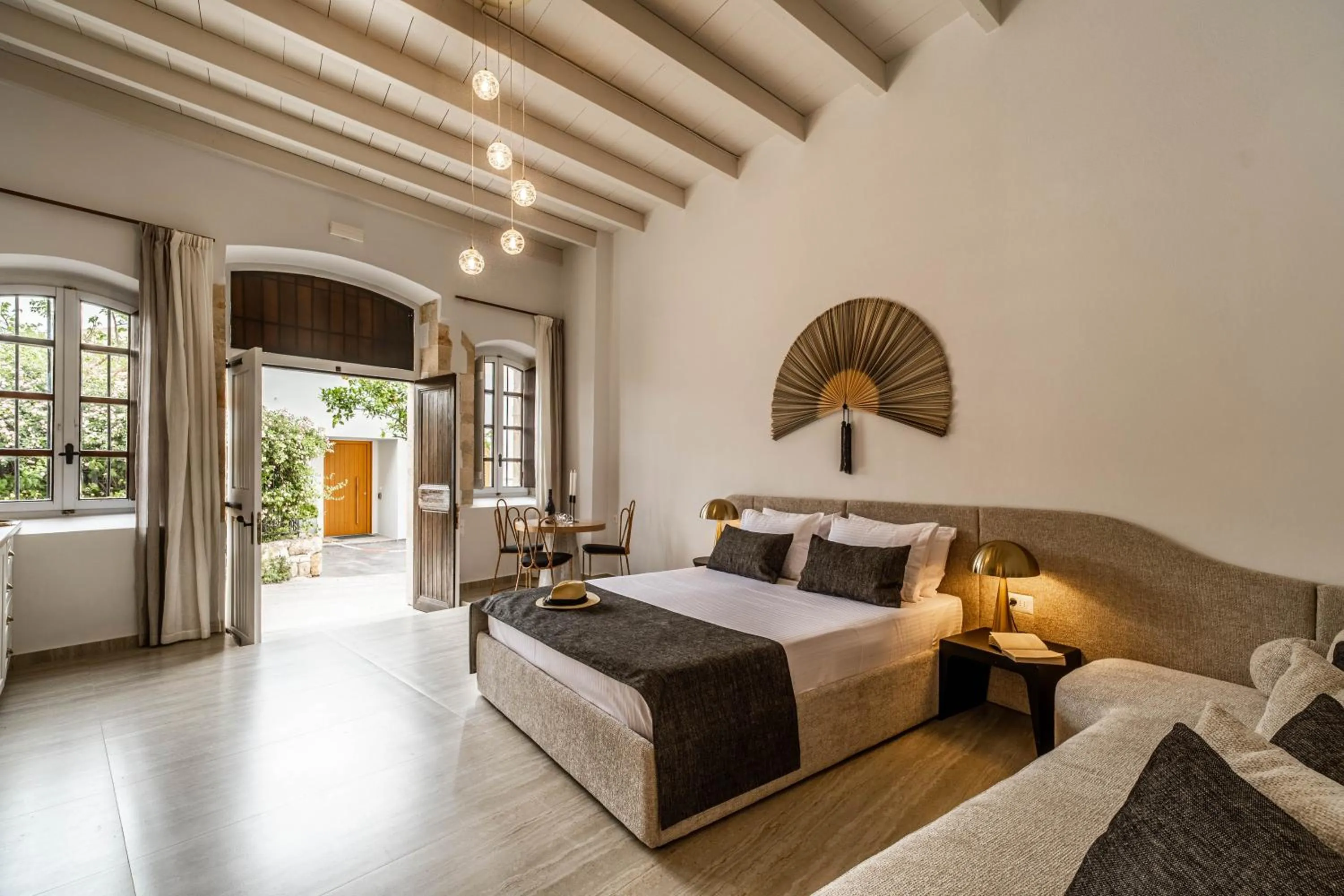 Bed in Lithinon Luxury Suites with Free Parking