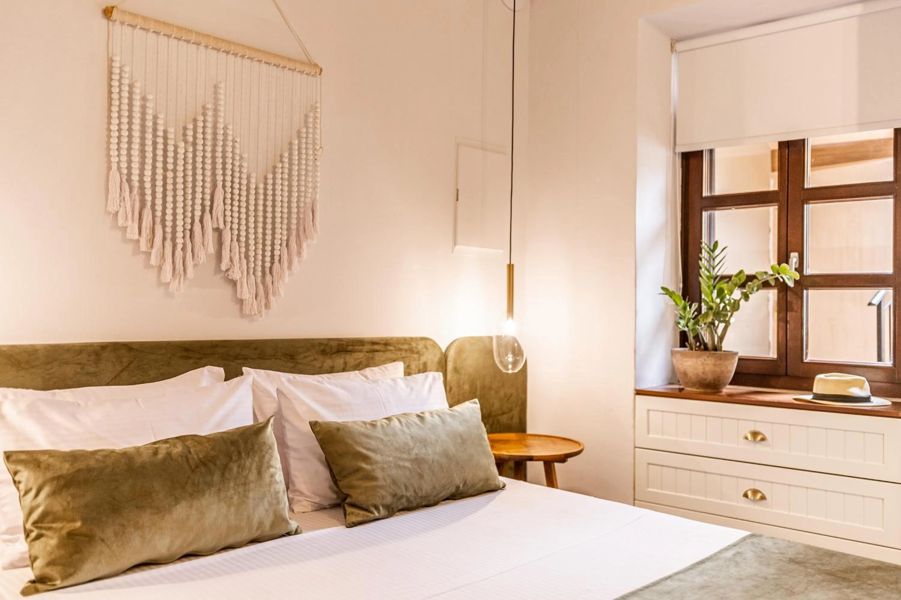 Bed in Lithinon Luxury Suites with Free Parking