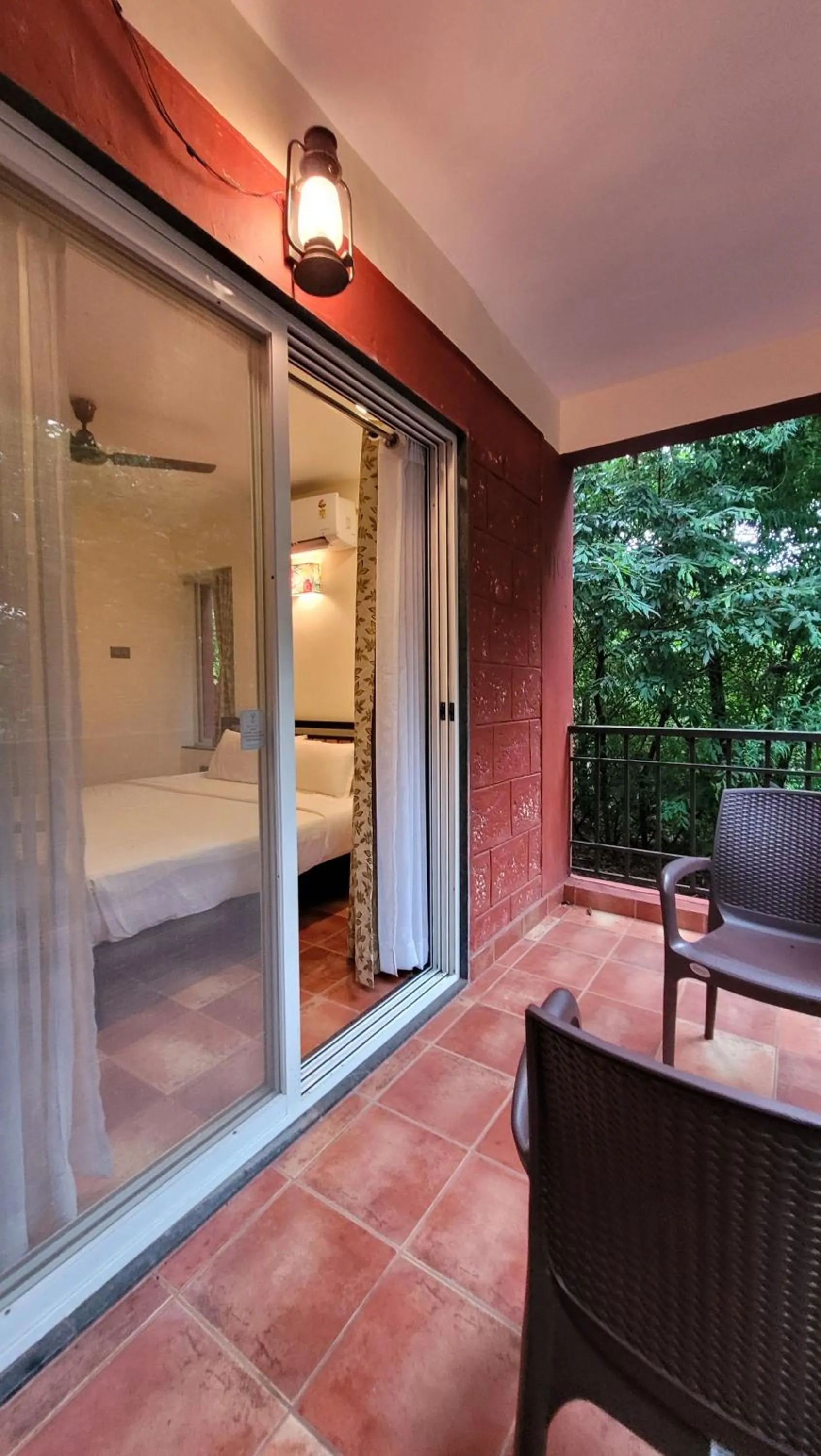 Balcony/Terrace, Bed in Forest Escapes Koyna