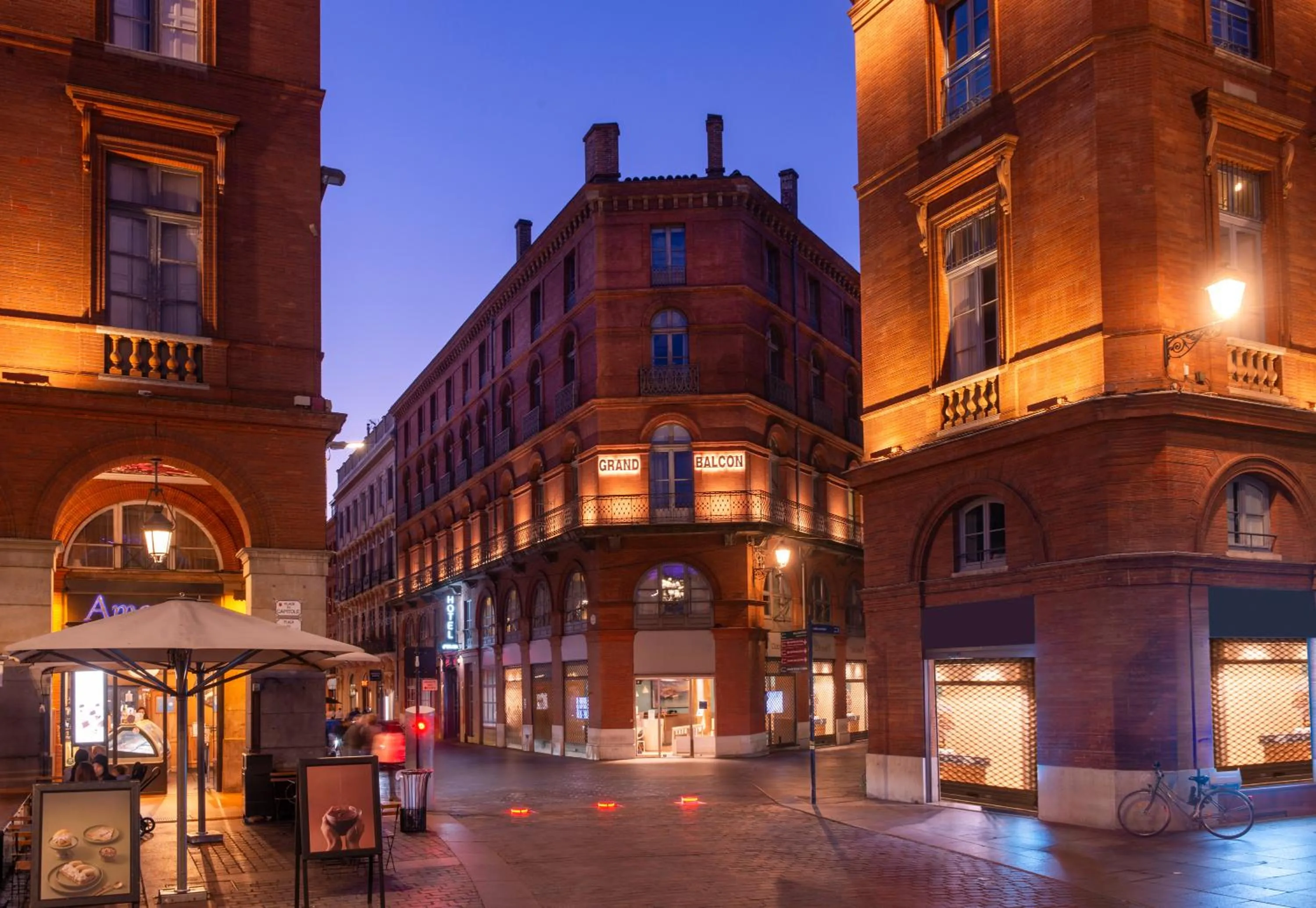 Property building in Le Grand Balcon Hotel