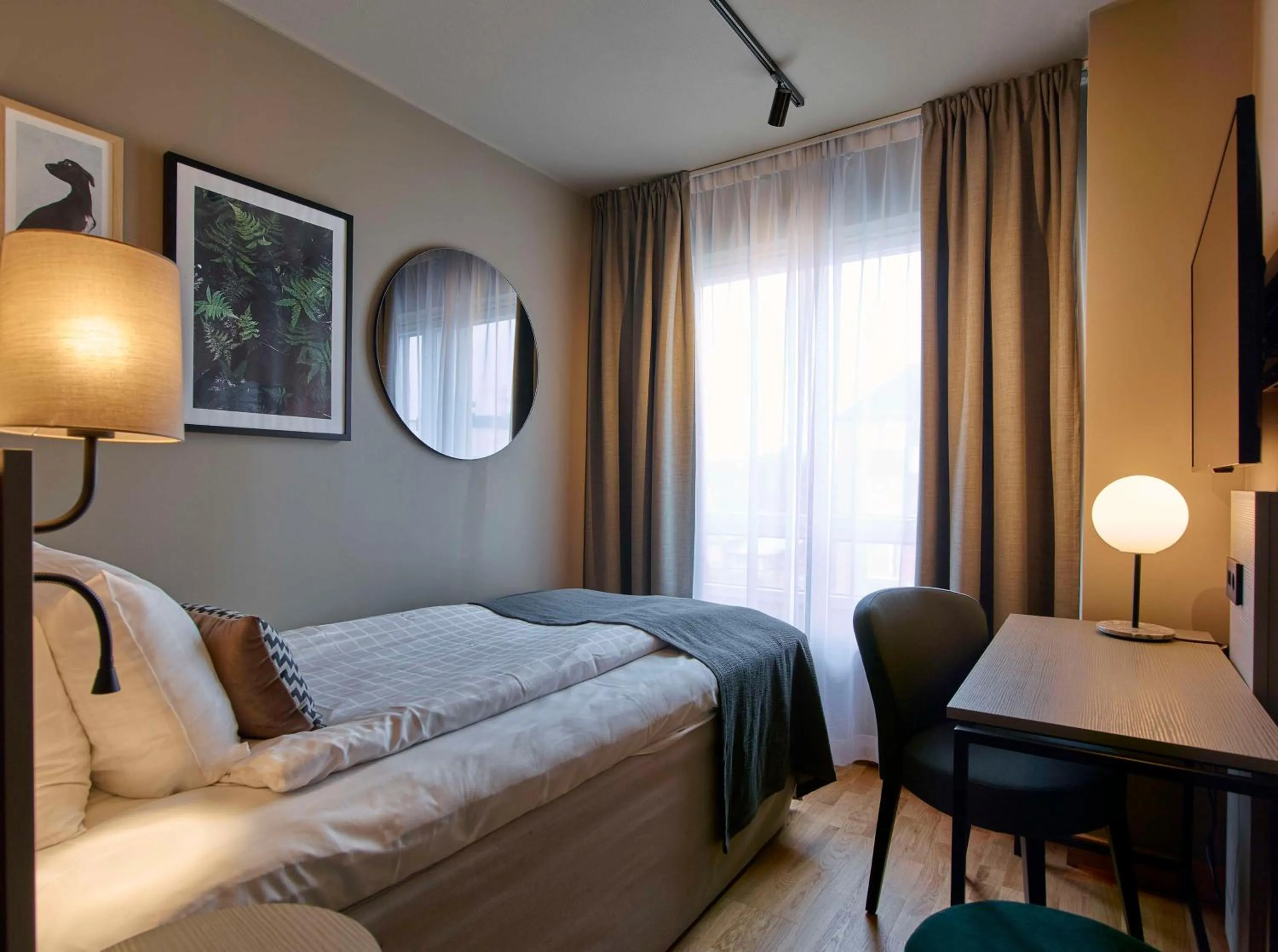 Bedroom, Bed in Scandic Park