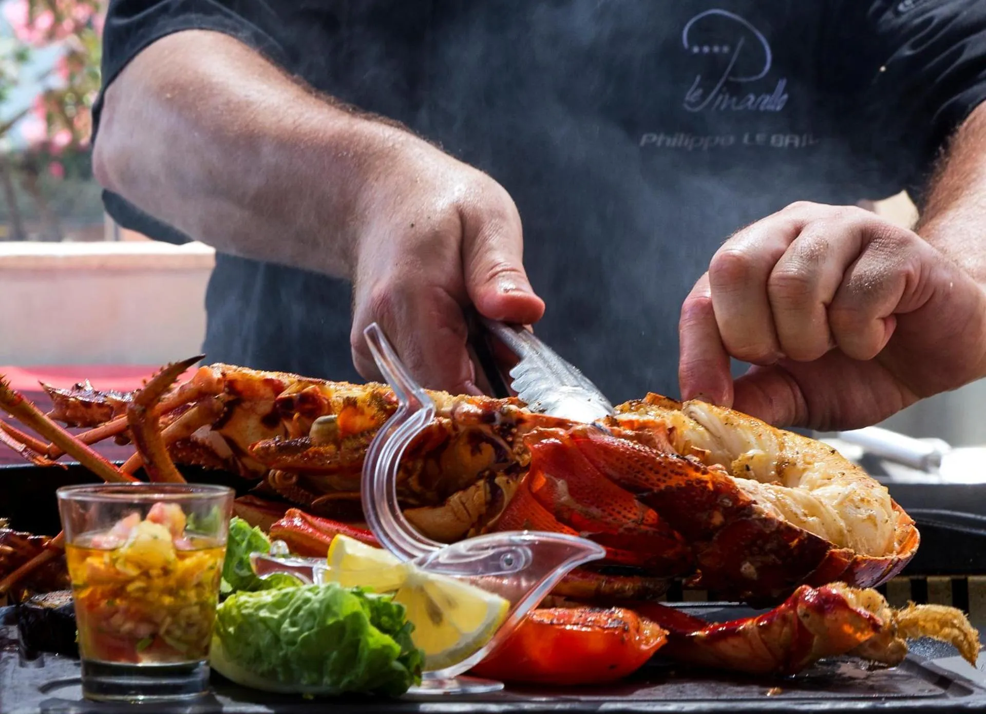 Food close-up in Le Pinarello