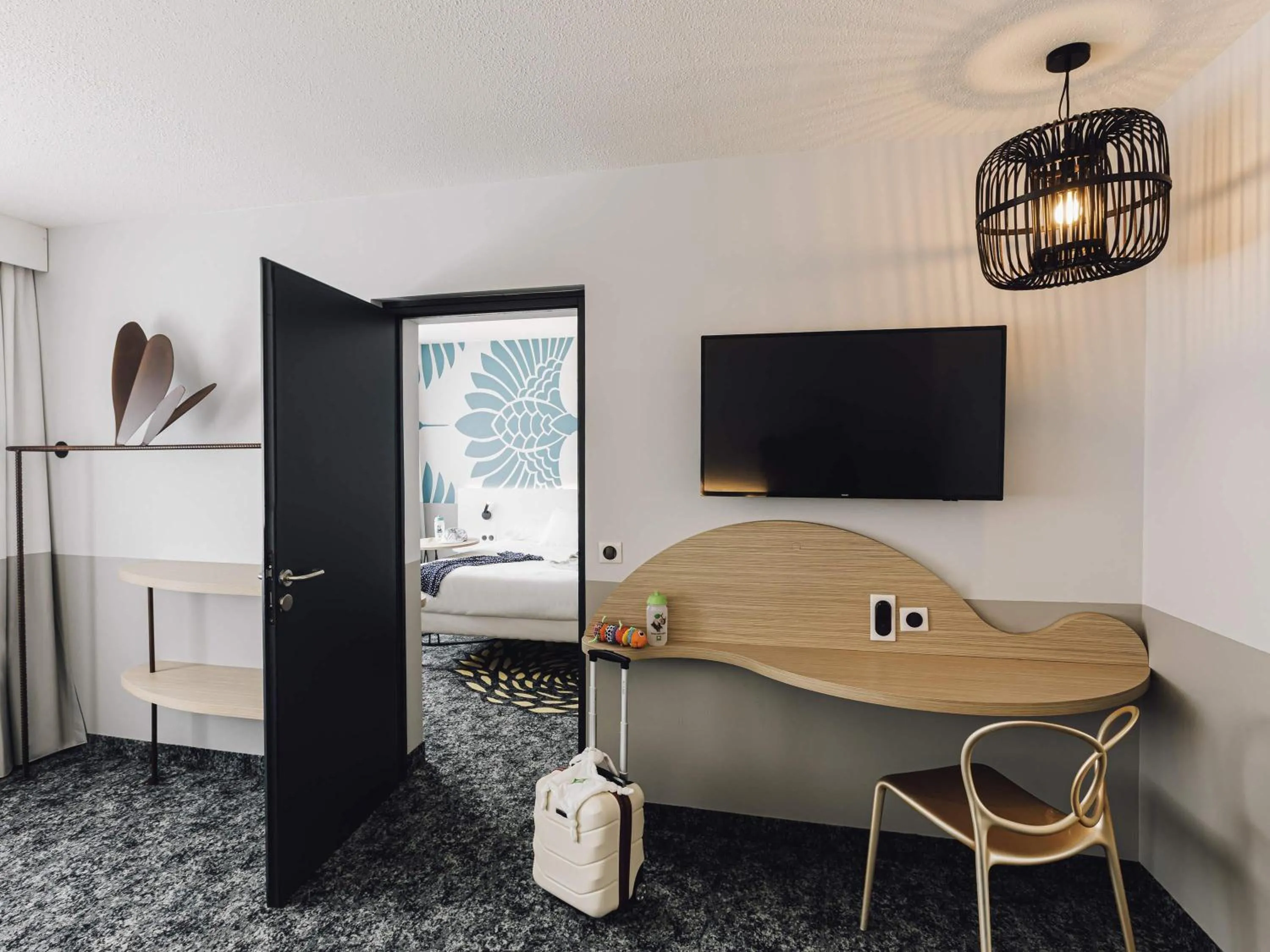 Bedroom, Bed in ibis Styles Nancy Laxou