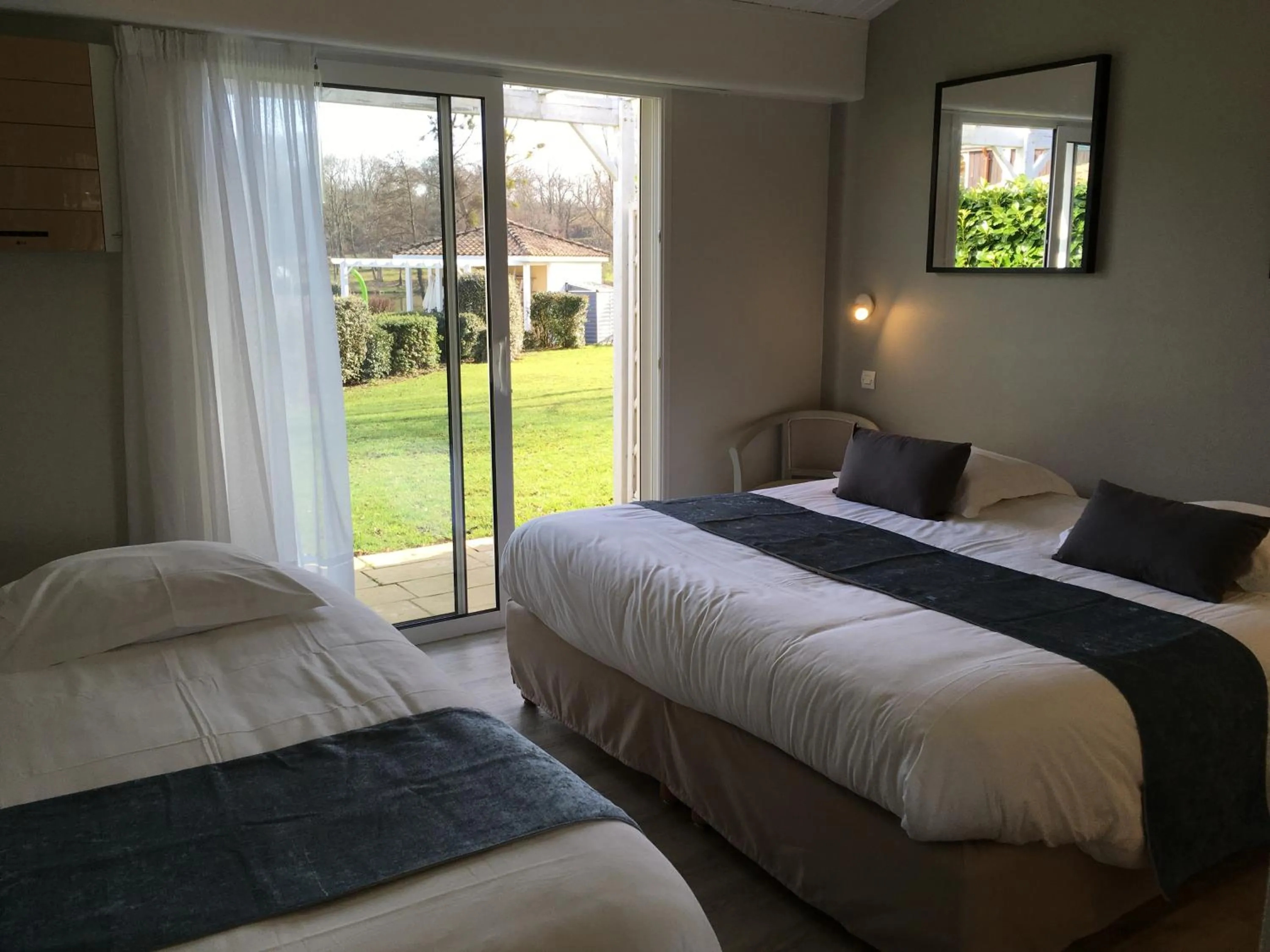 Bedroom, Bed in Logis Hôtel Val de Vienne