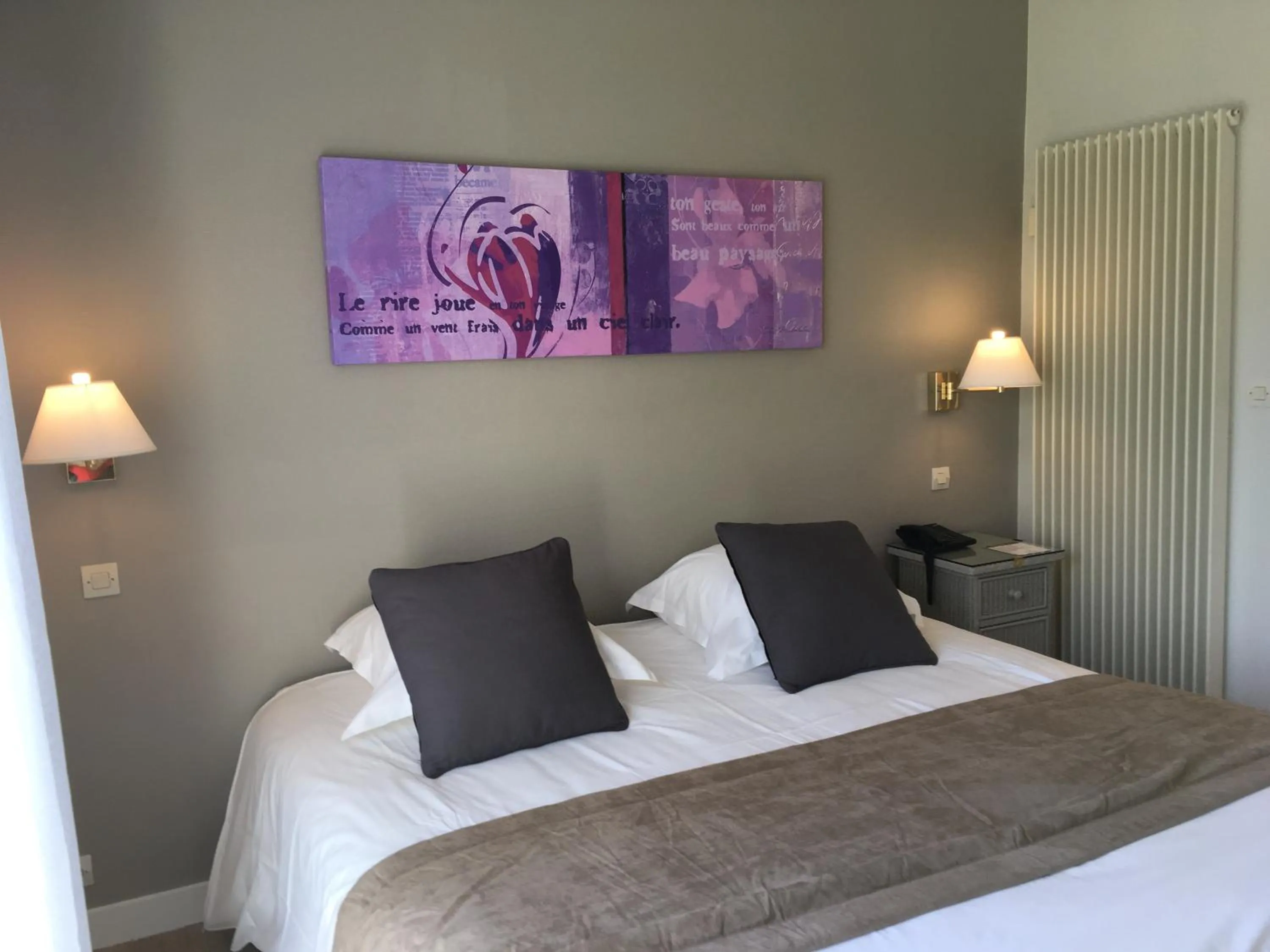 Bedroom, Bed in Logis Hôtel Val de Vienne