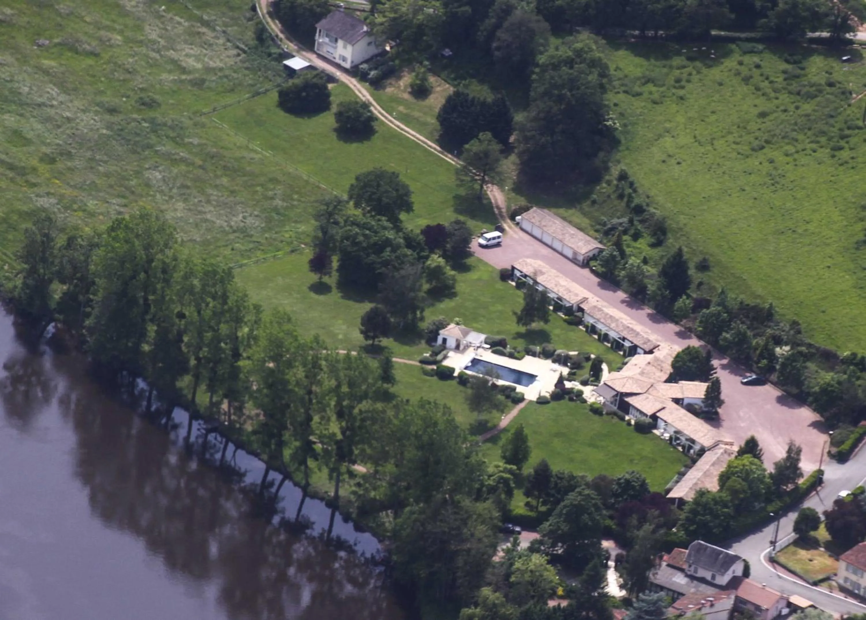 Bird's eye view in Logis Hôtel Val de Vienne