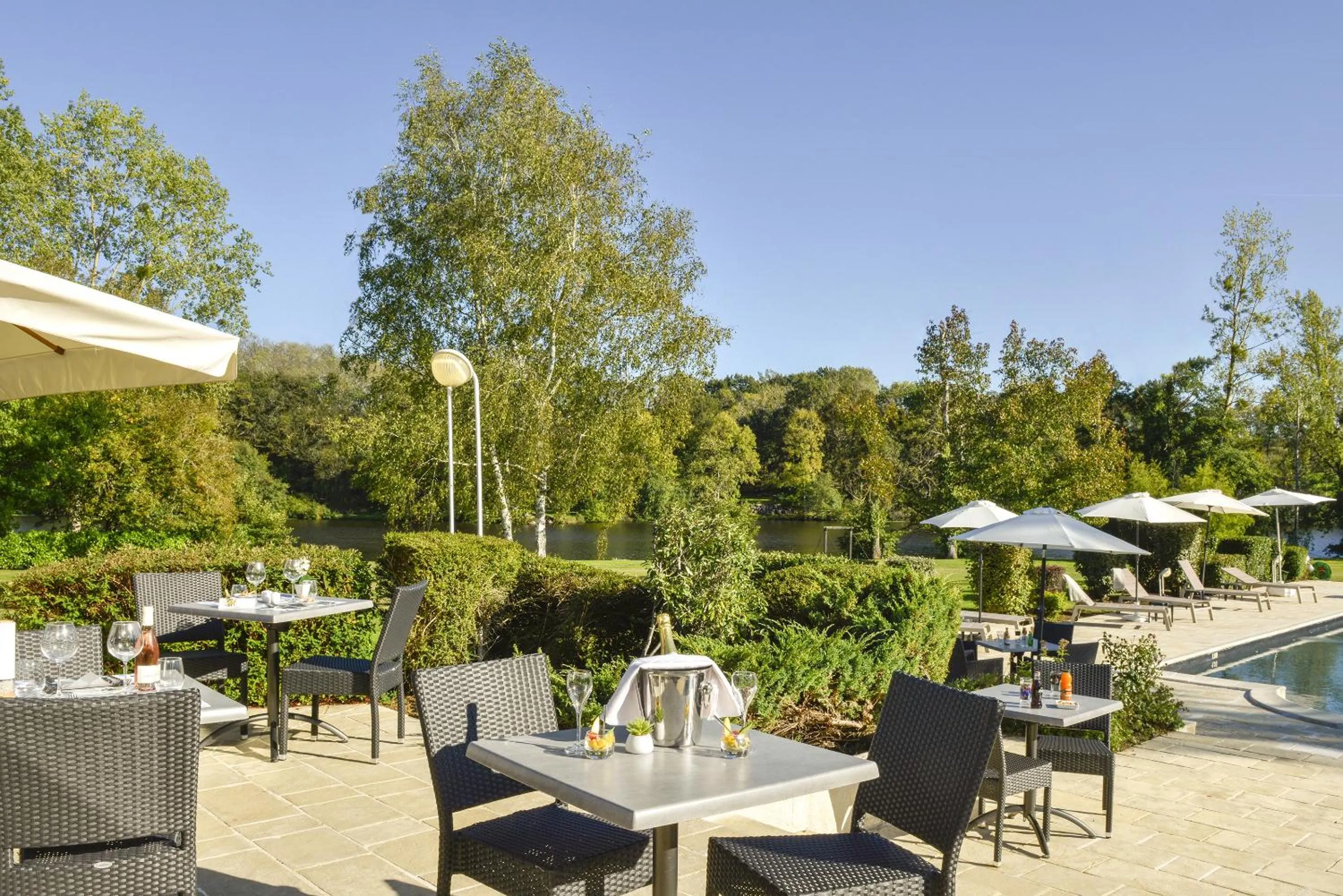River view in Logis Hôtel Val de Vienne