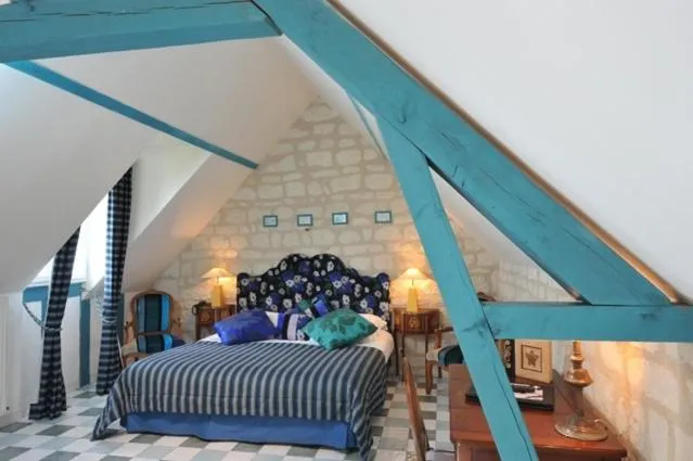 Bedroom, Bed in Logis Demeure de la Vignole