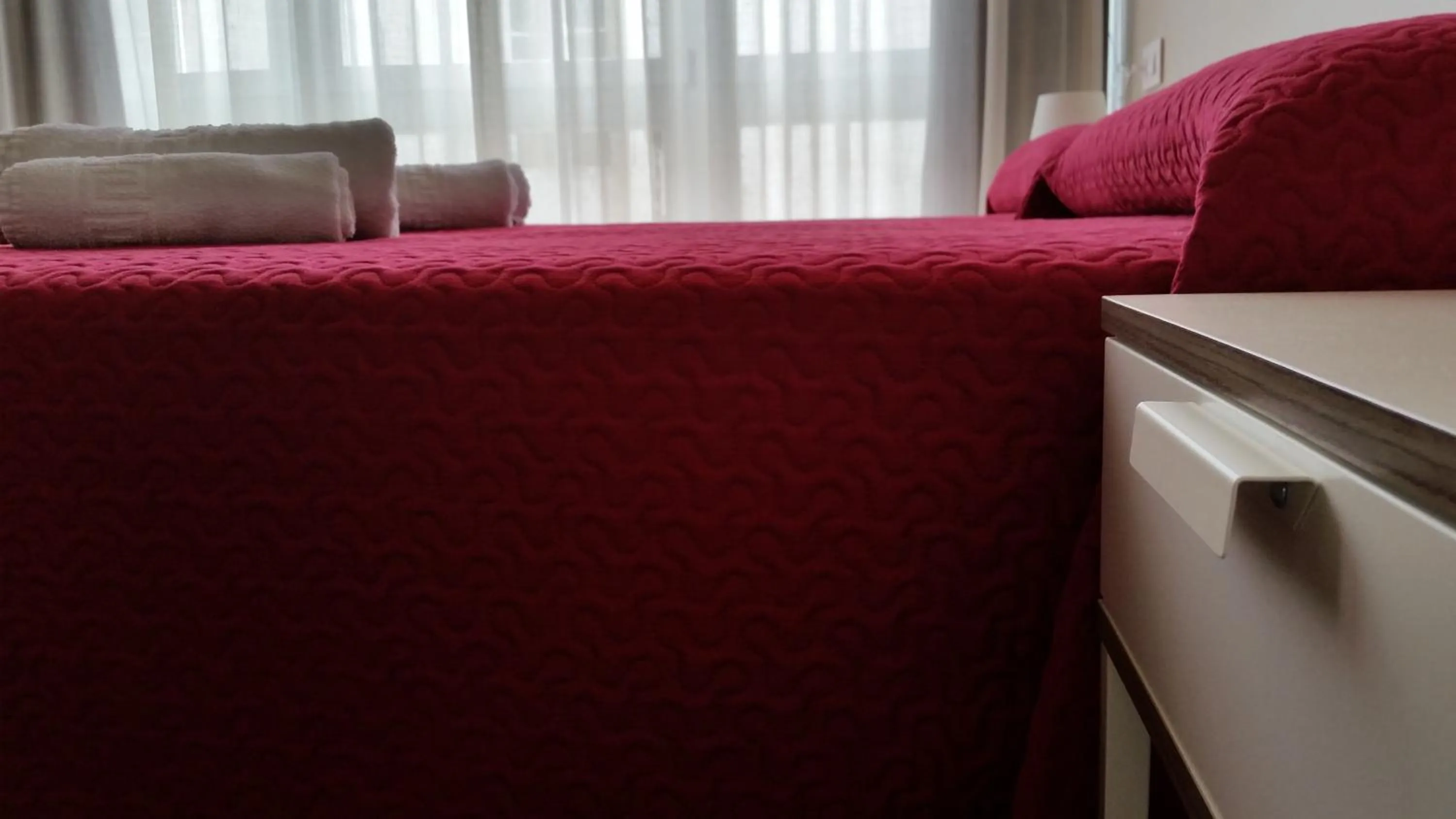 Bed in Pensión Domus Gallery