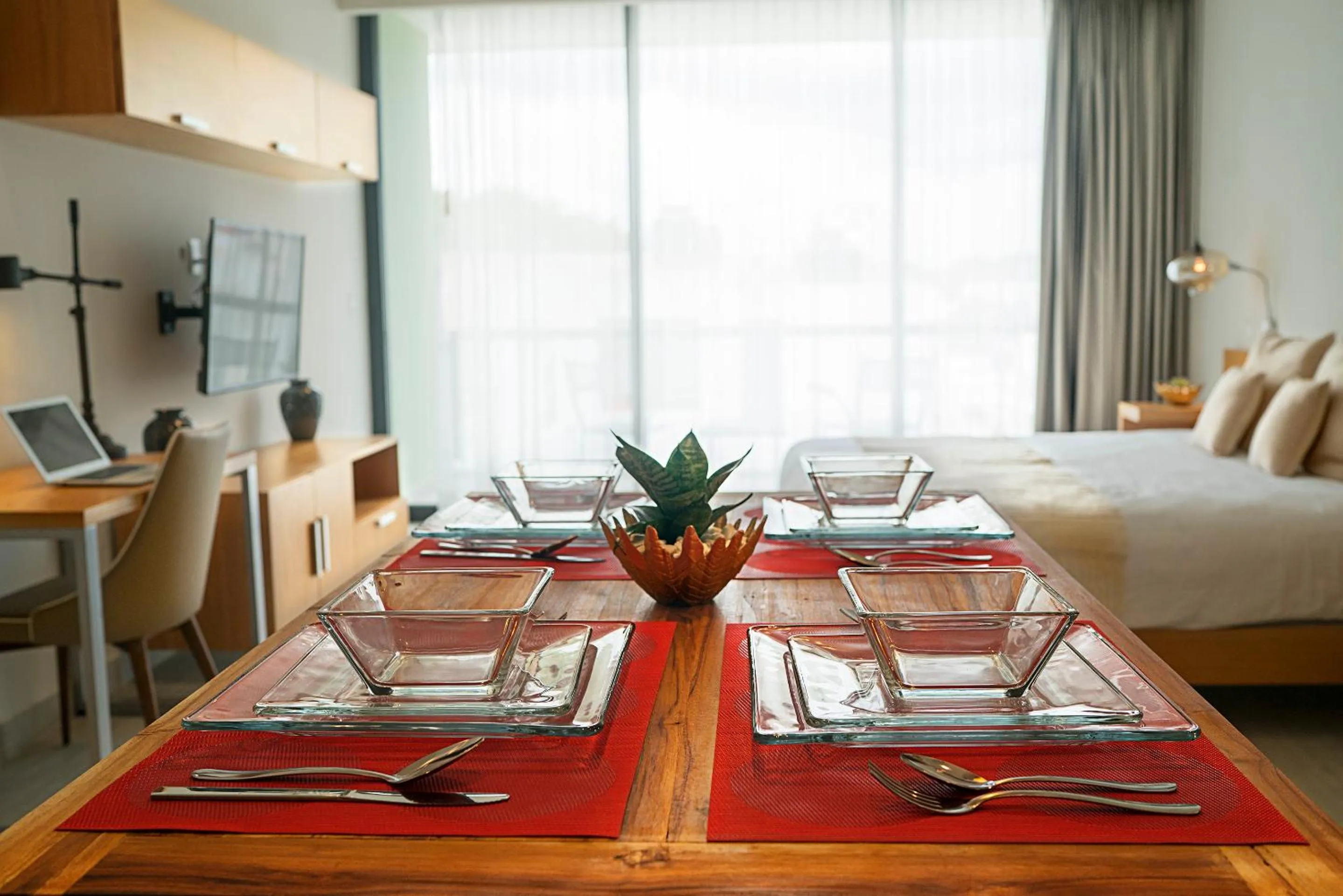 Bedroom in Opal Suites Apartments