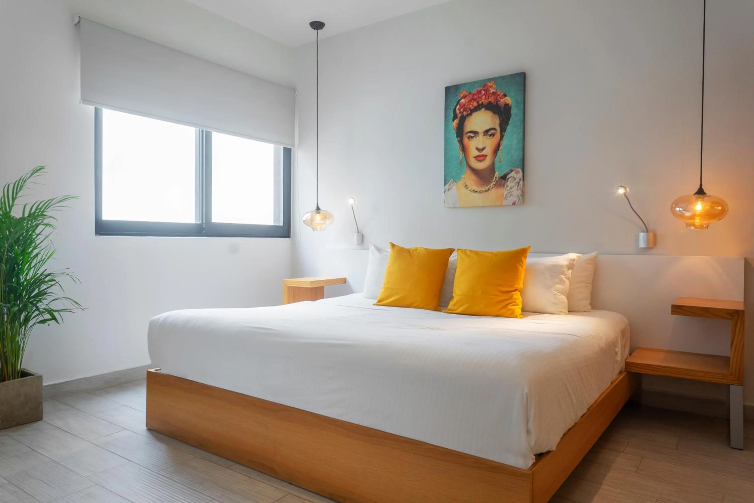 Bed in Opal Suites Apartments