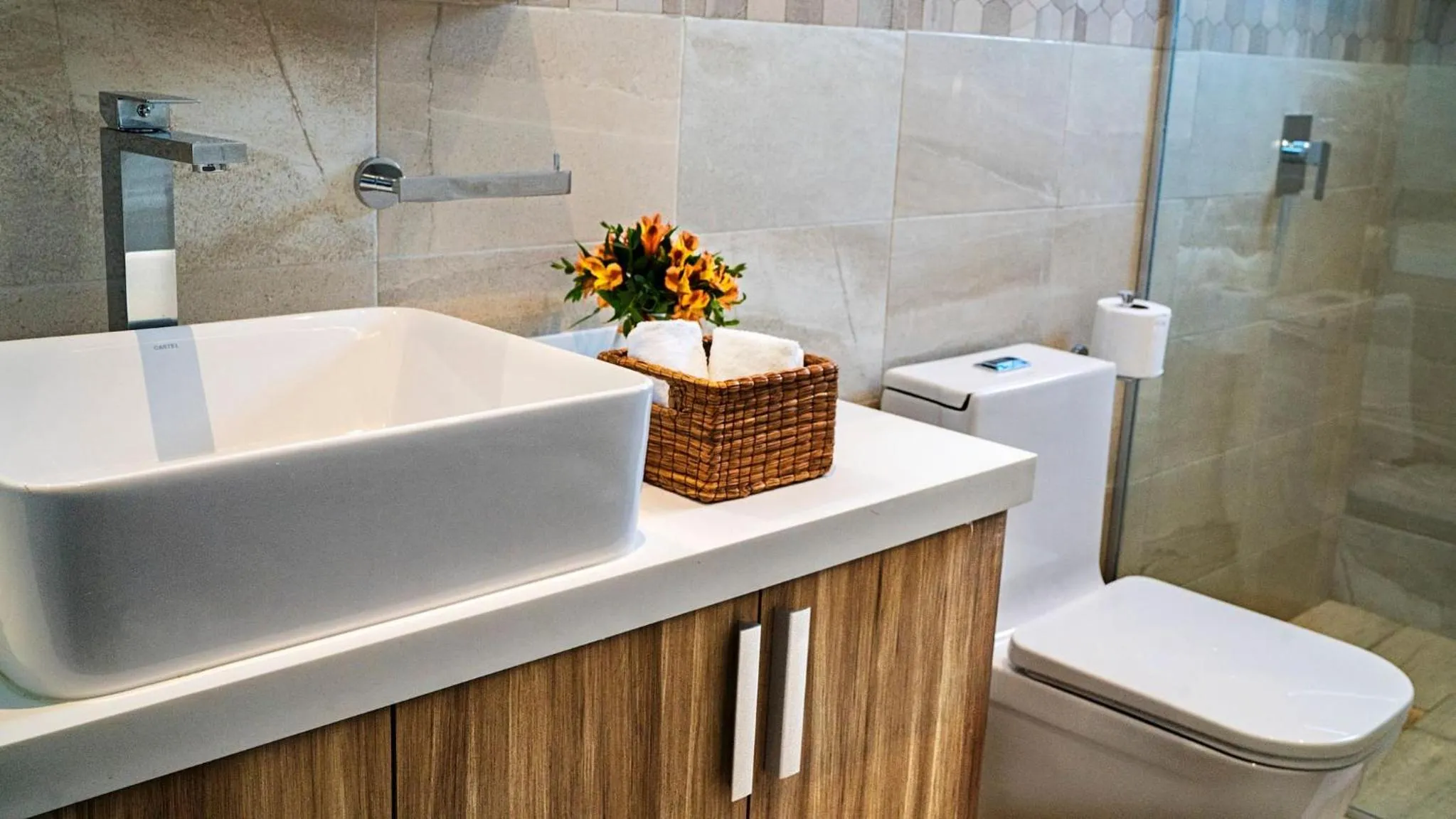 Bathroom in Opal Suites Apartments