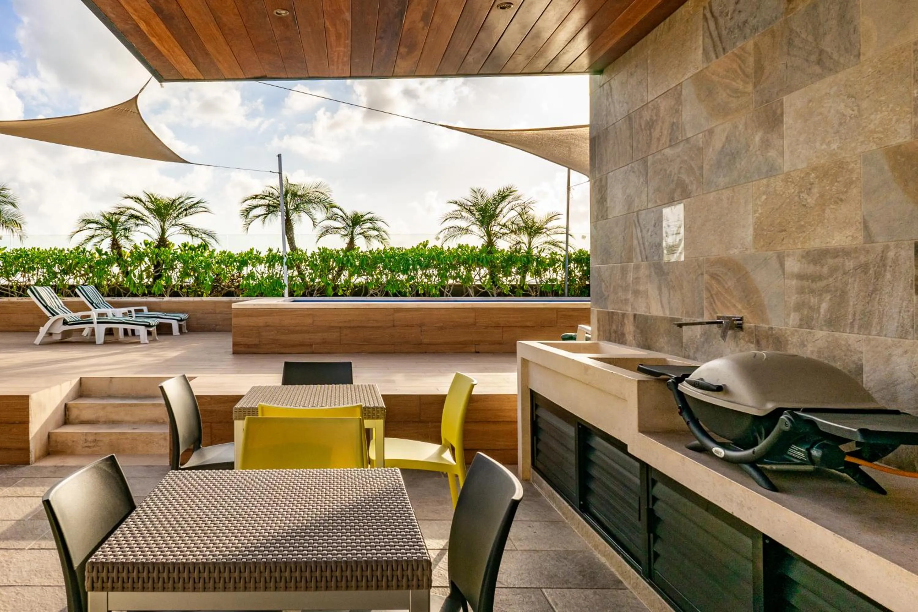 BBQ facilities in Opal Suites Apartments