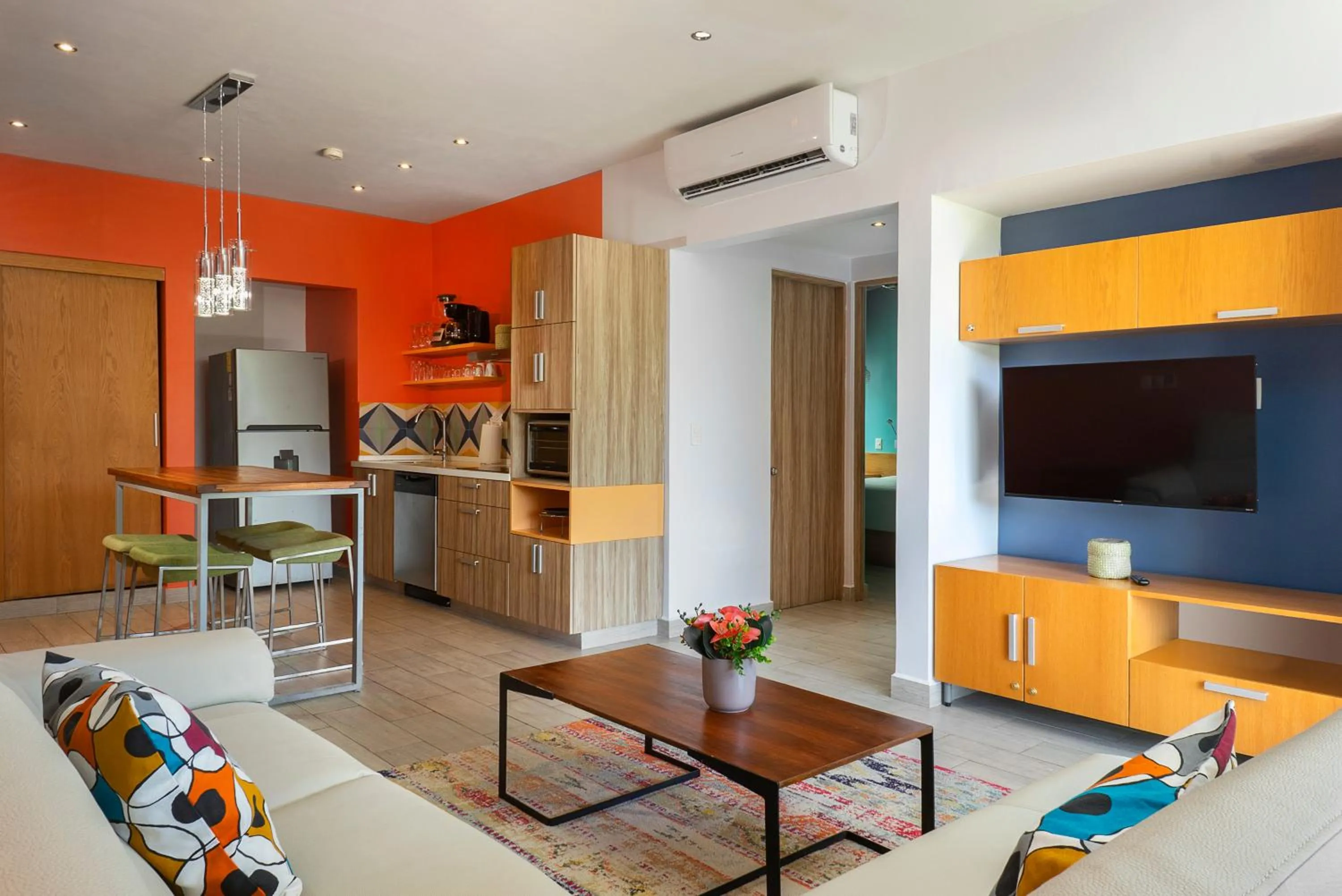 Living room in Opal Suites Apartments